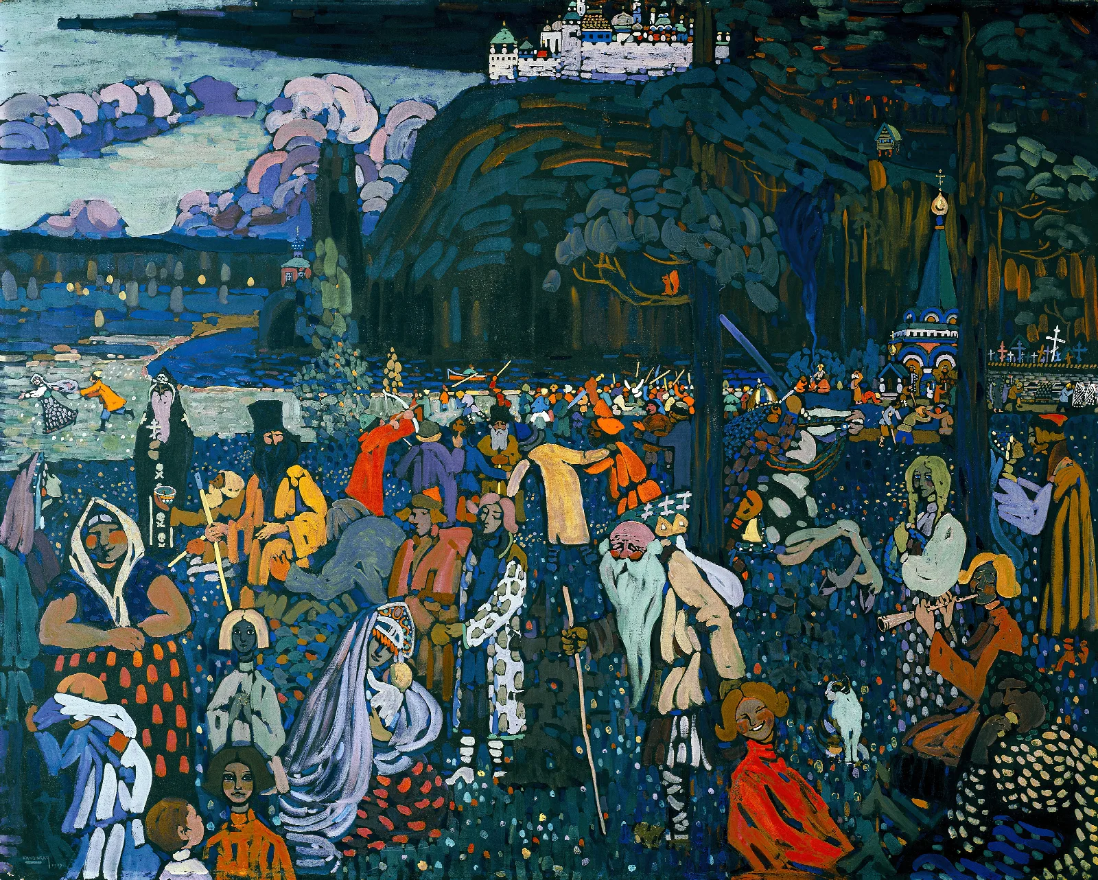 The Colorful Life Wall Art by Wassily Kandinsky - Canvas Print