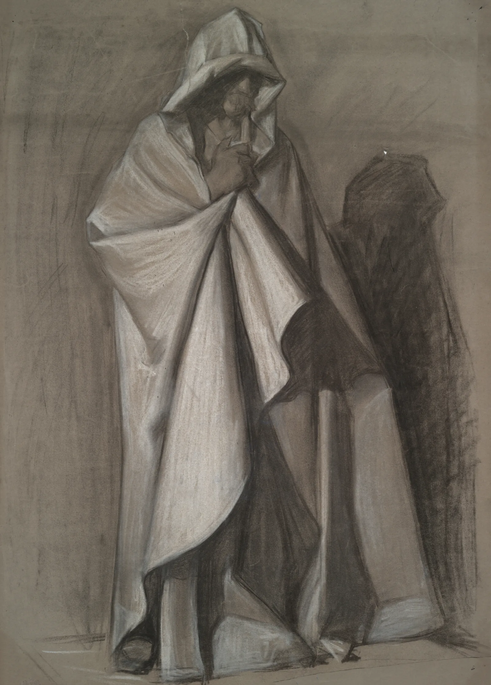 Joseph Of Arimathea Figure Study For The Arthurian Round Table Wall Art by Edwin Austin Abbey - Canvas Print