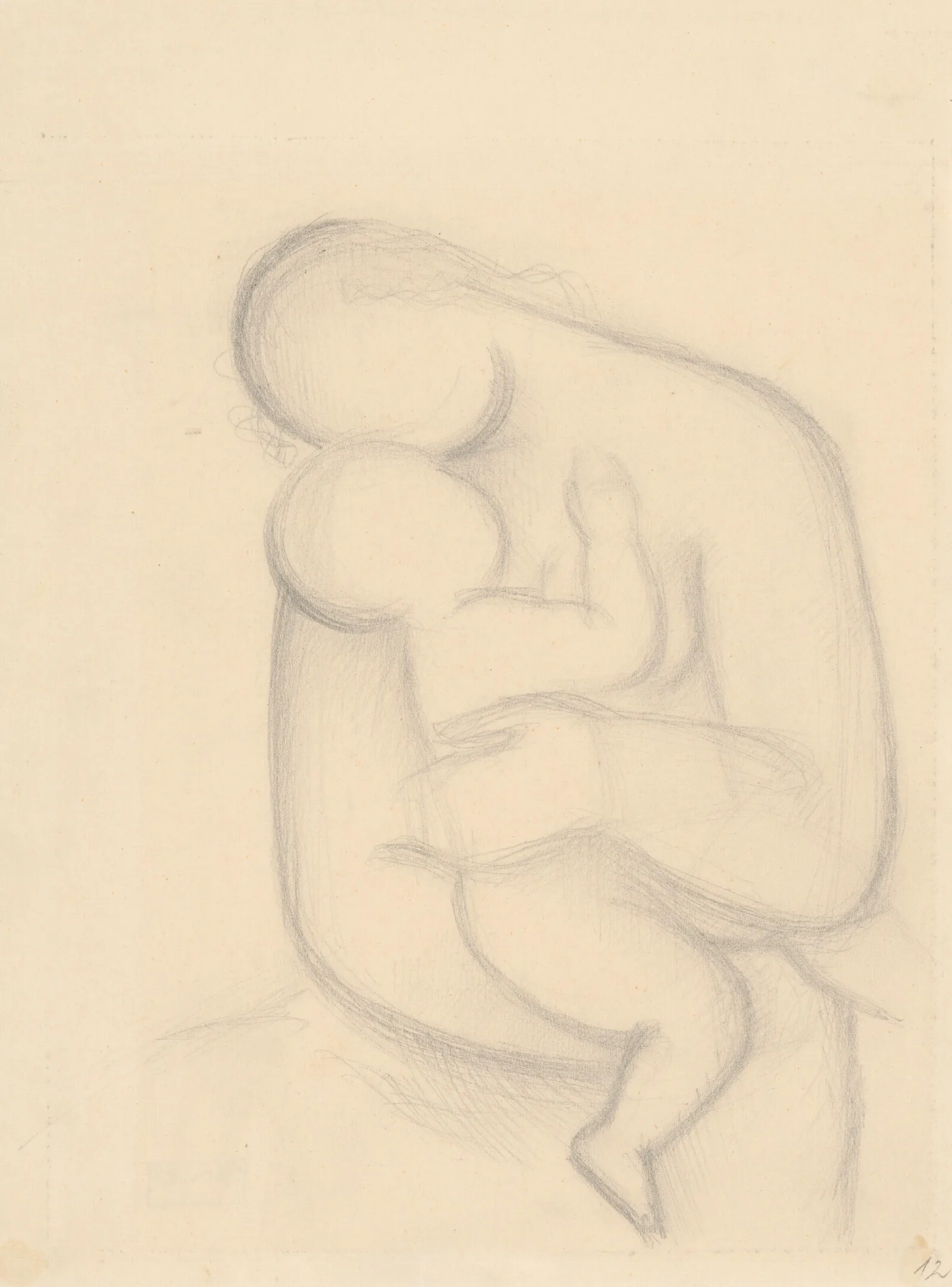 Mother With Child In Her Arms Study For The Painting Mother Seated Wall Art by Mikuláš Galanda - Canvas Print