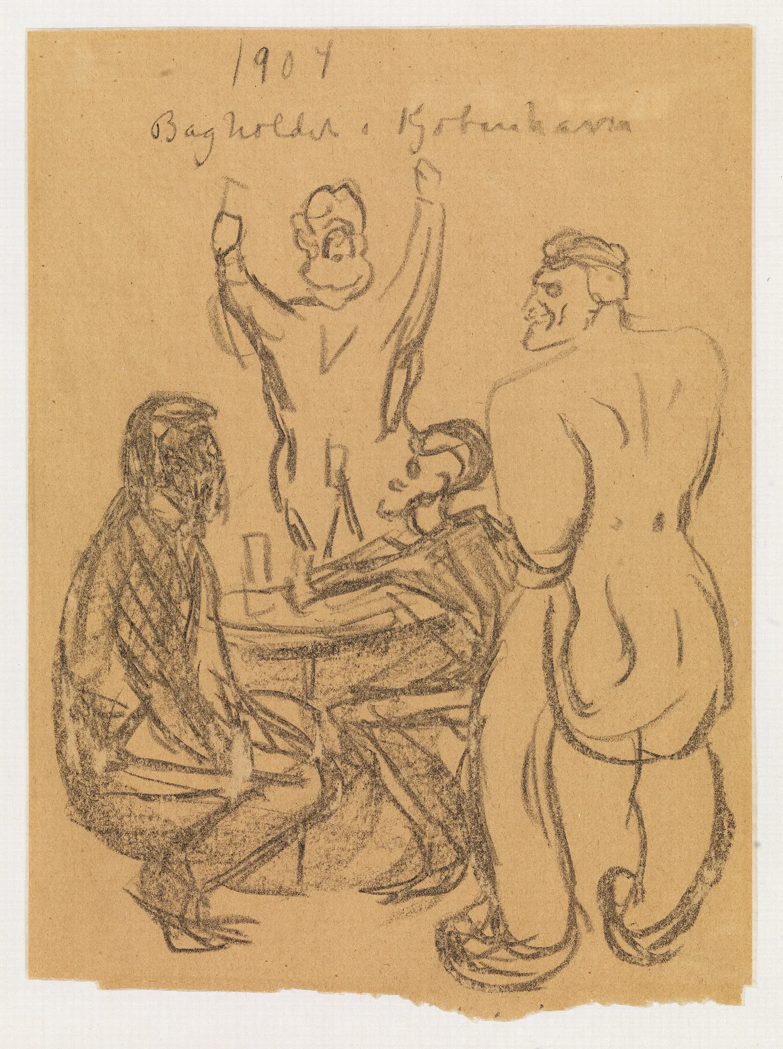 Bagholdet I Kobenhavn Wall Art by Edvard Munch - Canvas Print