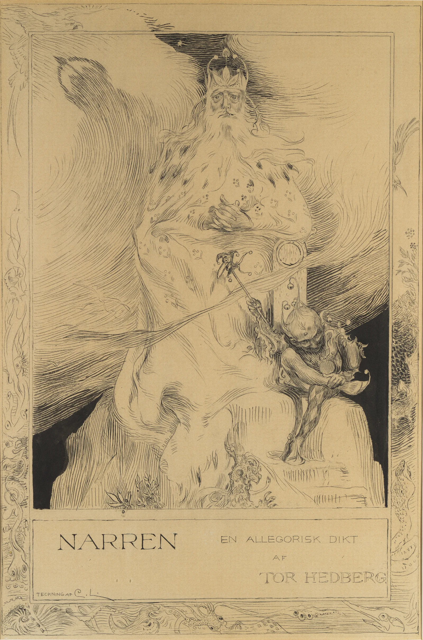 The Jester 2 Wall Art by Carl Larsson - Canvas Print