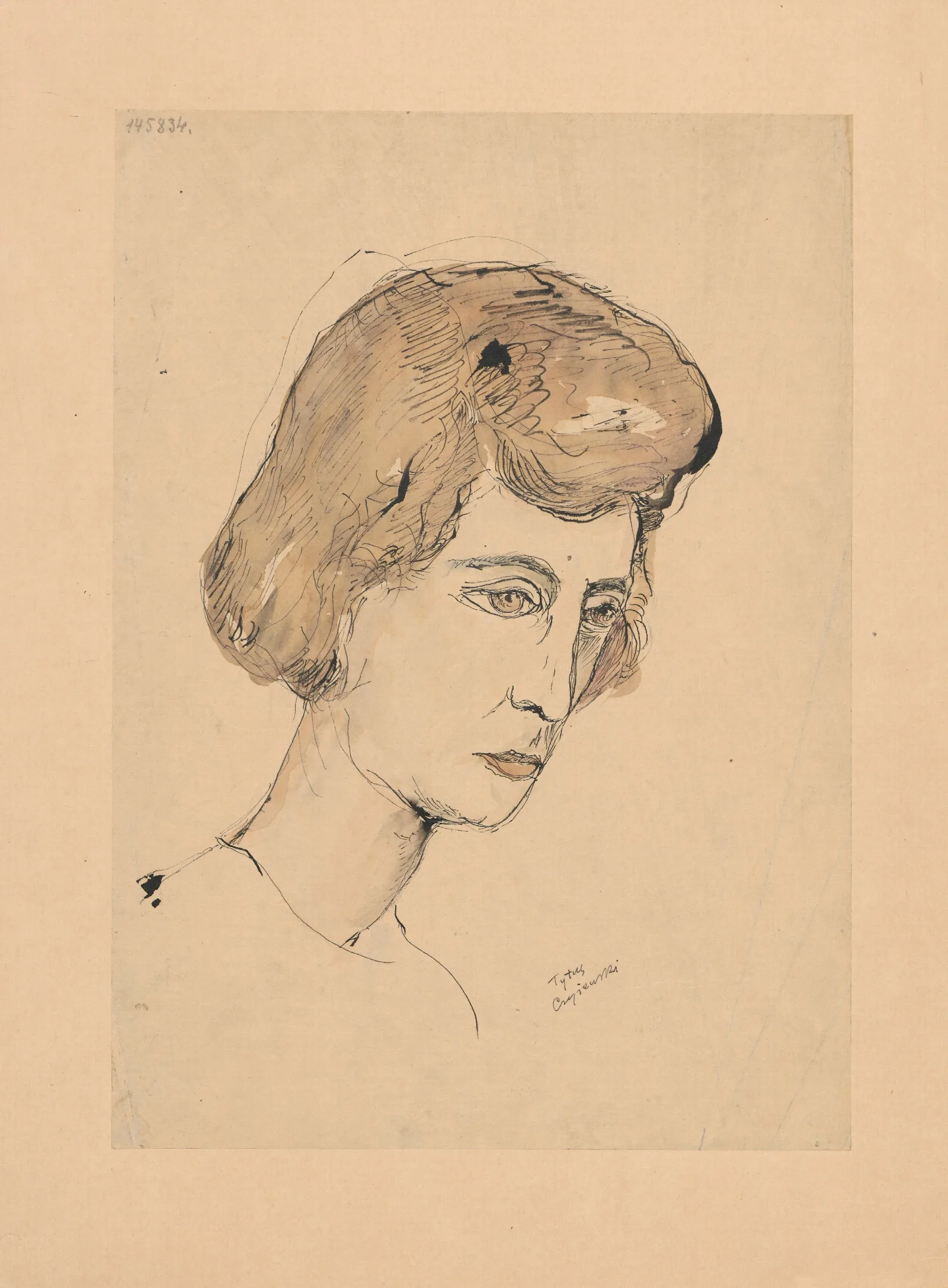 Womans Head 24 Wall Art by Tytus Czyżewski - Canvas Print