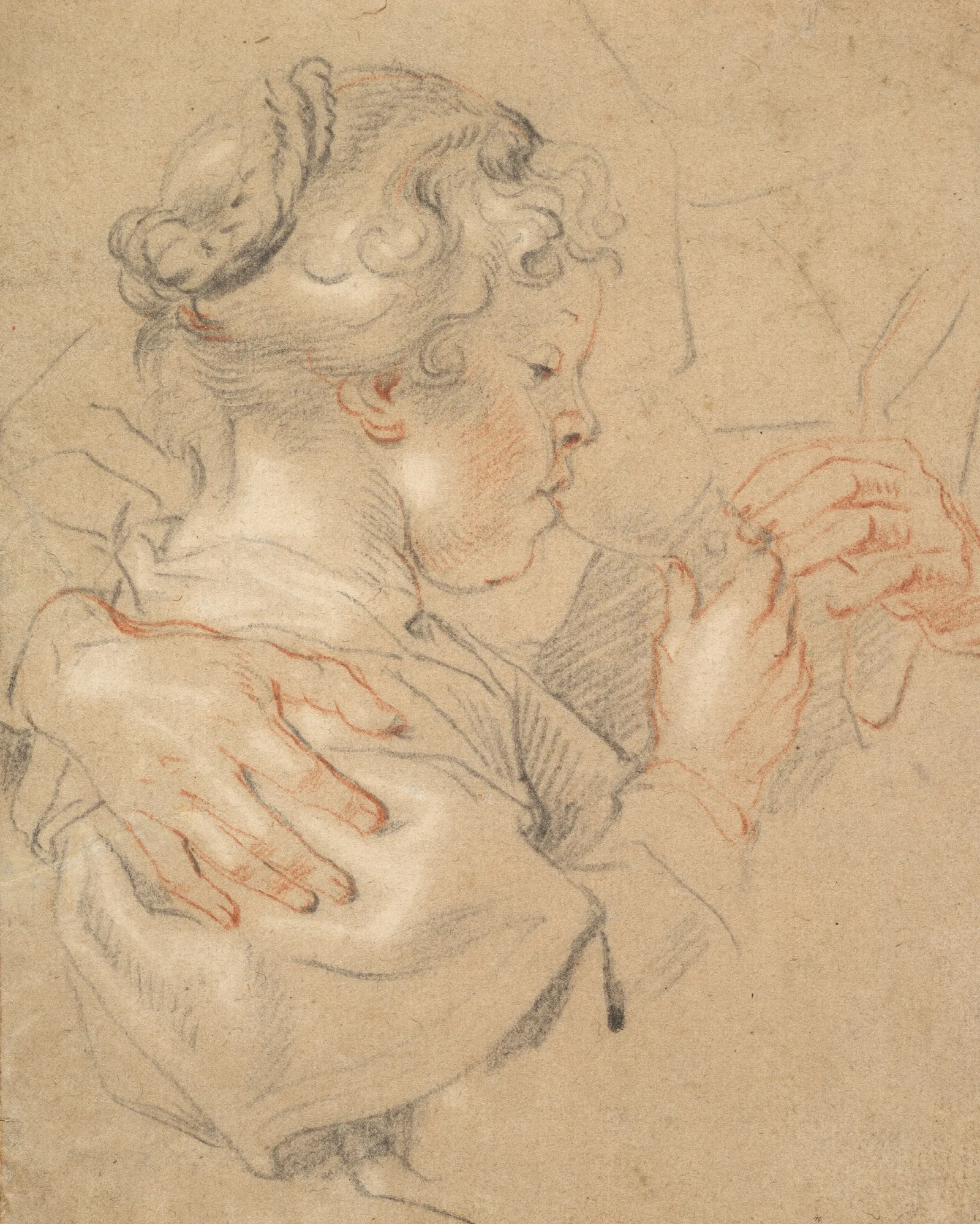 Study Of A Young Girl Drinking From A Glass Wall Art by Jacob Jordaens - Canvas Print