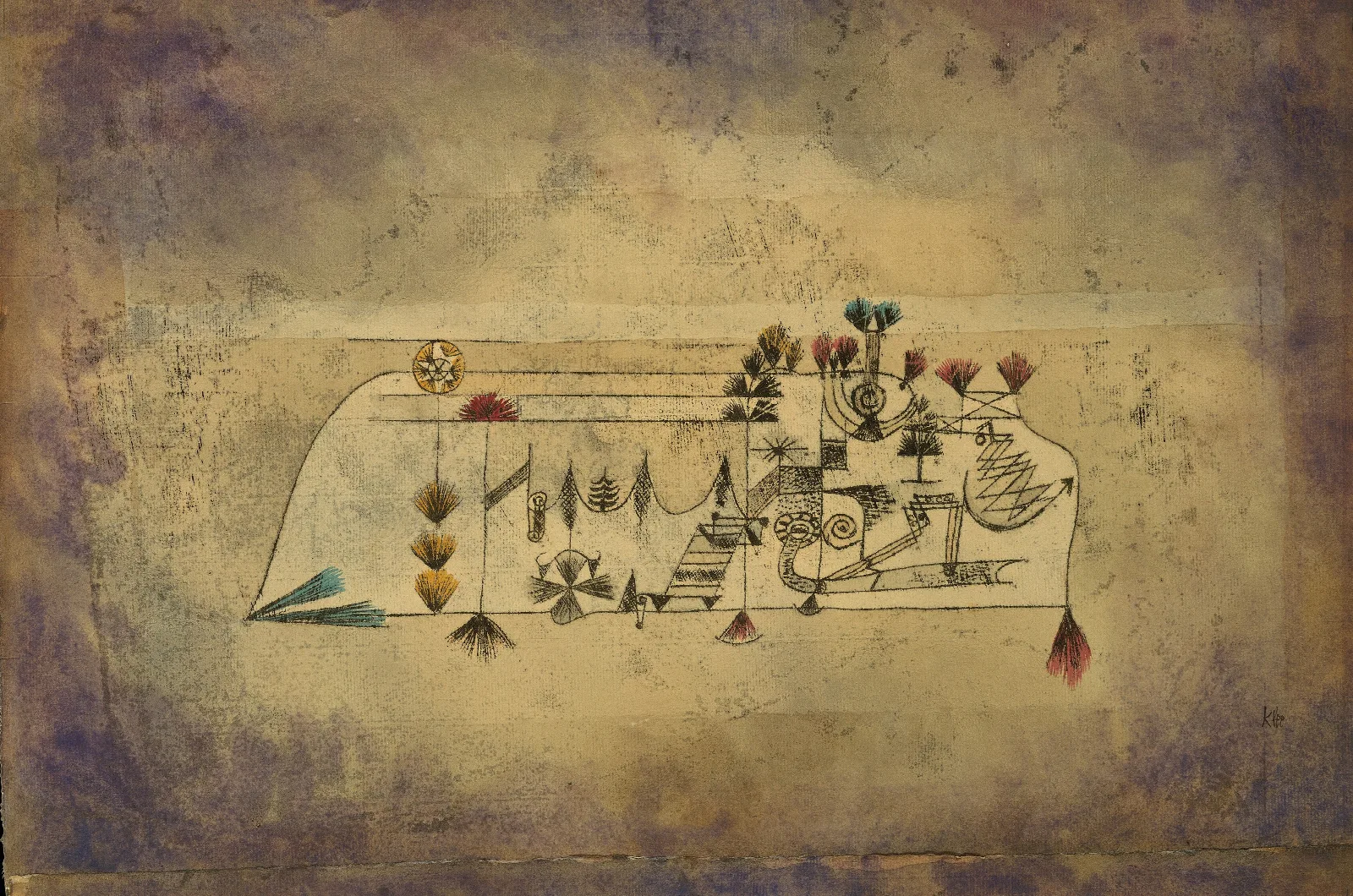 All Souls Picture Wall Art by Paul Klee - Canvas Print