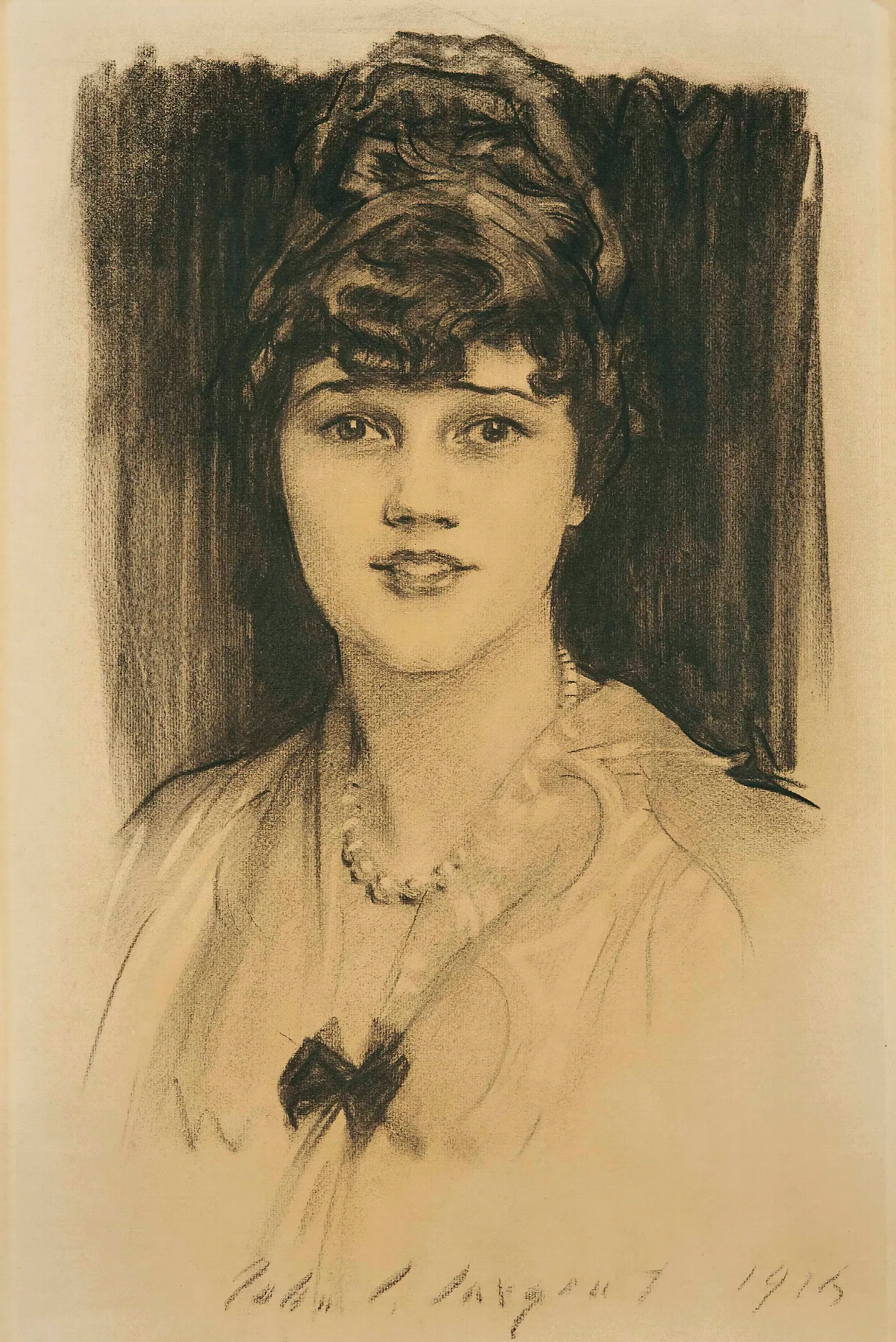 Portrait Of Constance Coolidge 1892 1973 Wall Art by John Singer Sargent - Canvas Print