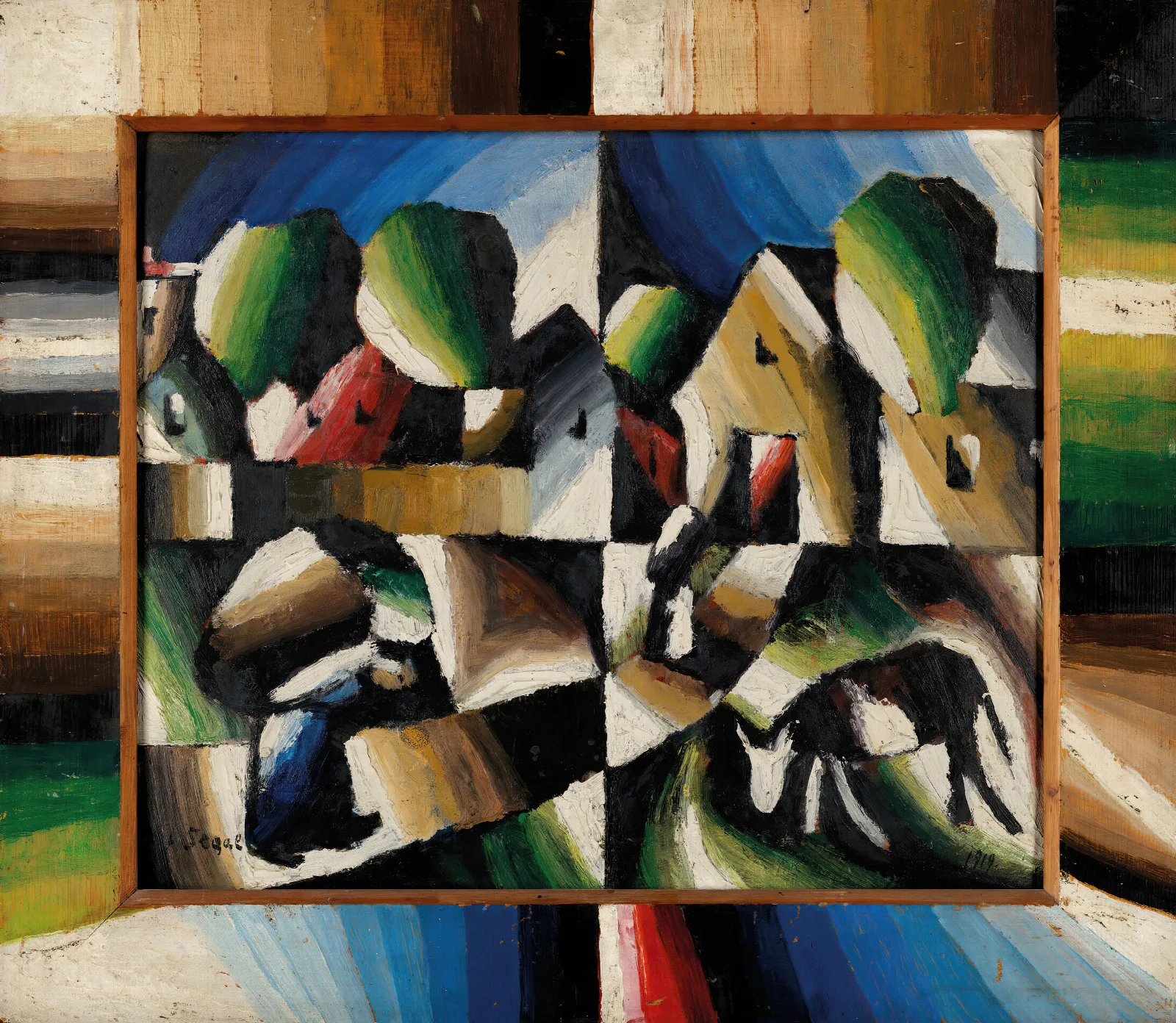 Die Lasttragerinnen Wall Art by Arthur Segal - Canvas Print
