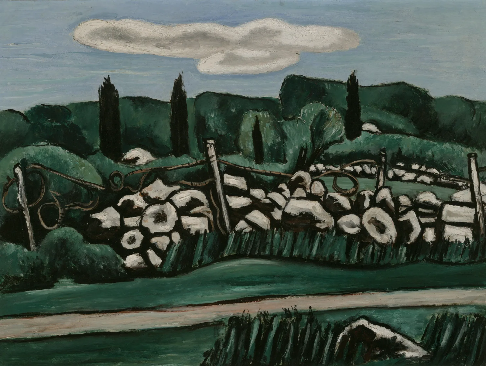 The Last Stone Walls Dogtown Wall Art by Marsden Hartley - Canvas Print