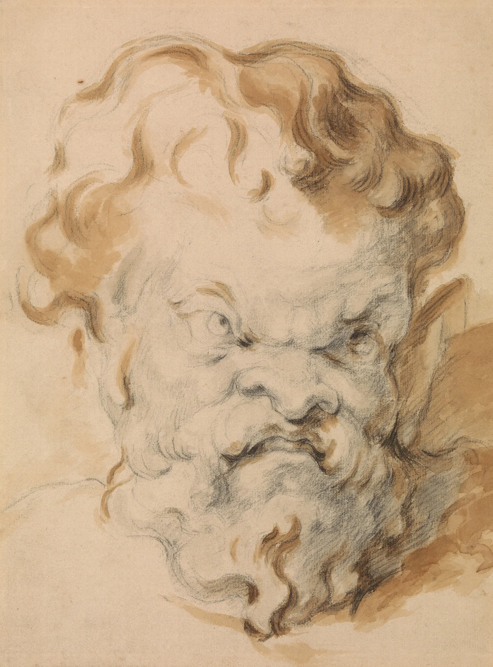 Head Of Silenus Wall Art by Paul Cézanne - Canvas Print