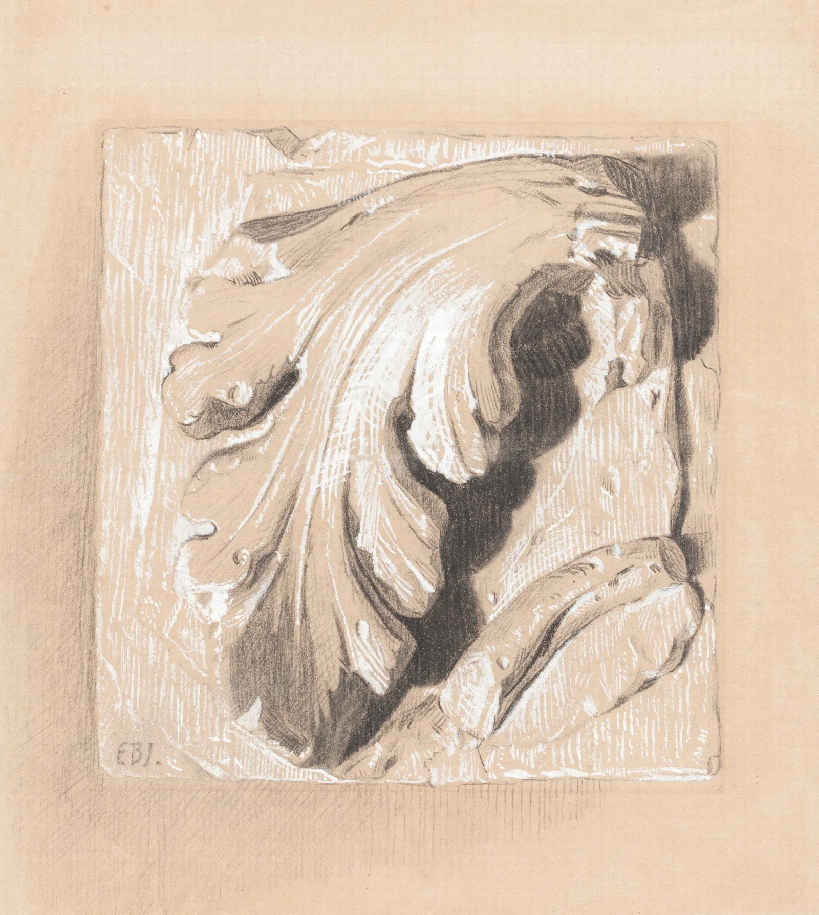 A Fragment From An Antique Frieze Wall Art by Sir Edward Coley Burne-Jones - Canvas Print