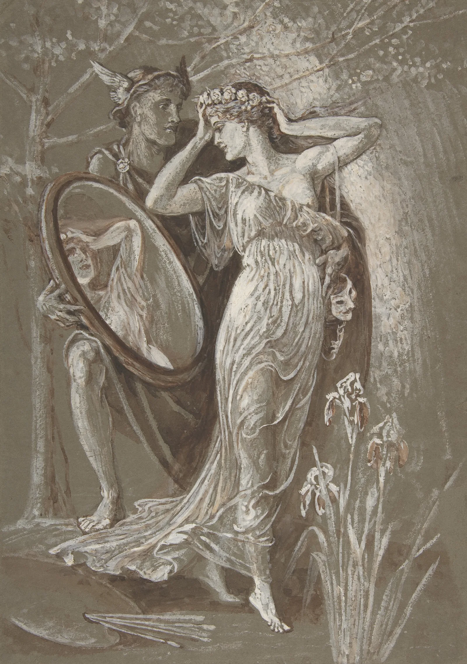 The Mirror Of Venus Wall Art by Walter Crane - Canvas Print