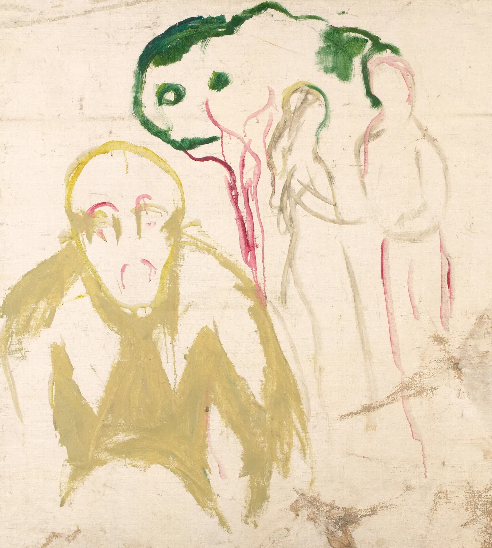 Jealousy Motif Wall Art by Edvard Munch - Canvas Print
