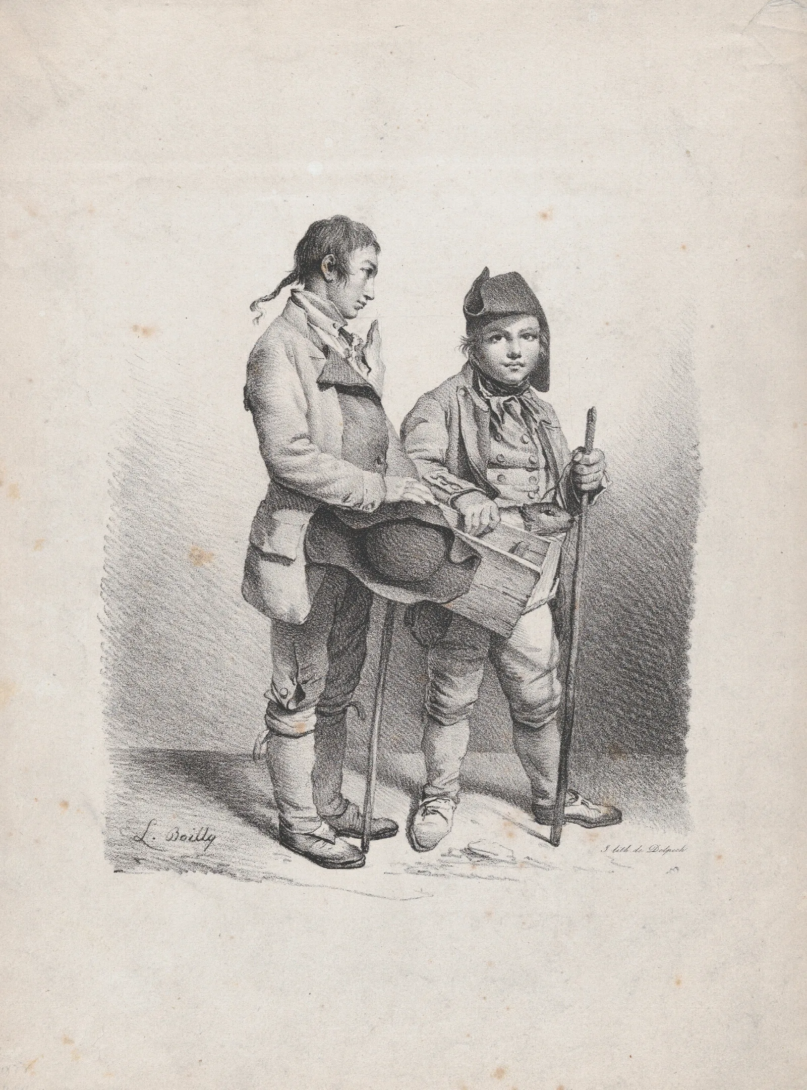 The Marmot Wall Art by Louis-Léopold Boilly - Canvas Print