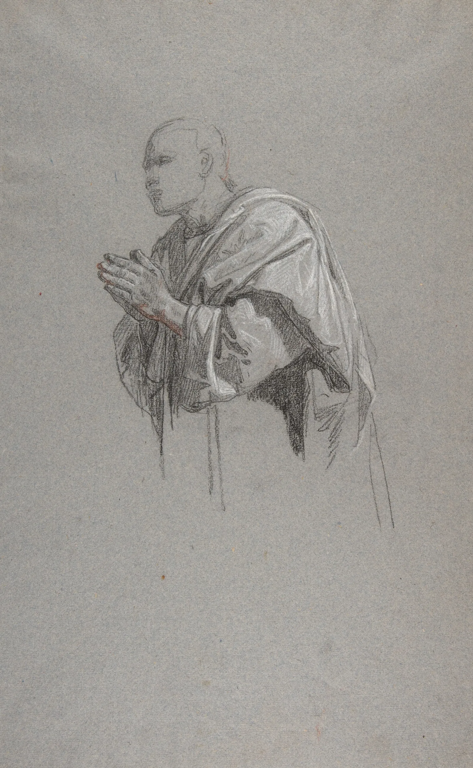 Drapery Study For A Cleric Wall Art by Isidore Pils - Canvas Print