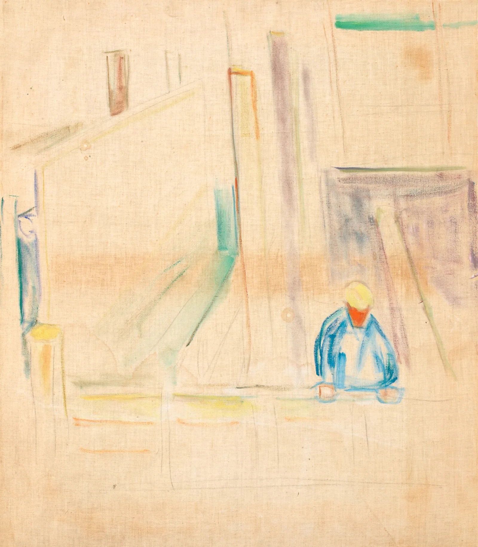 Mason Wall Art by Edvard Munch - Canvas Print