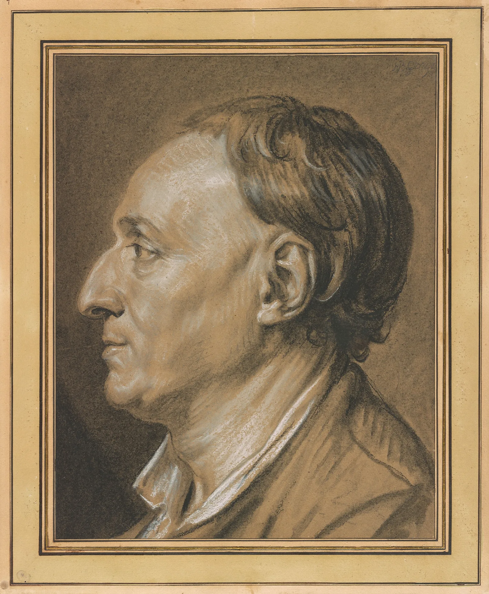 Portrait Of Denis Diderot 1713 1784 Wall Art by Jean-Baptiste Greuze - Canvas Print