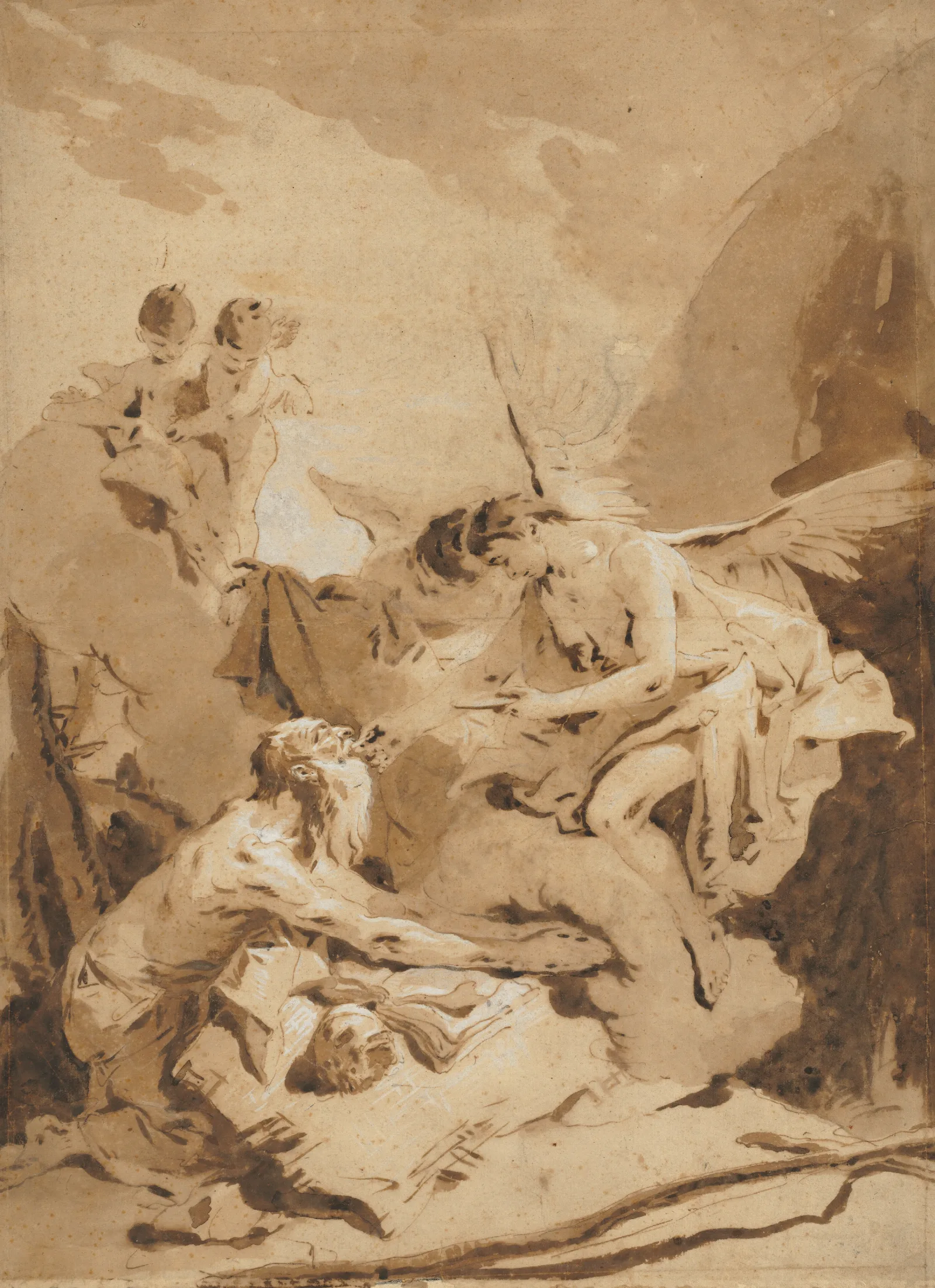The Last Communion Of St Jerome Wall Art by Giovanni Battista Tiepolo - Canvas Print