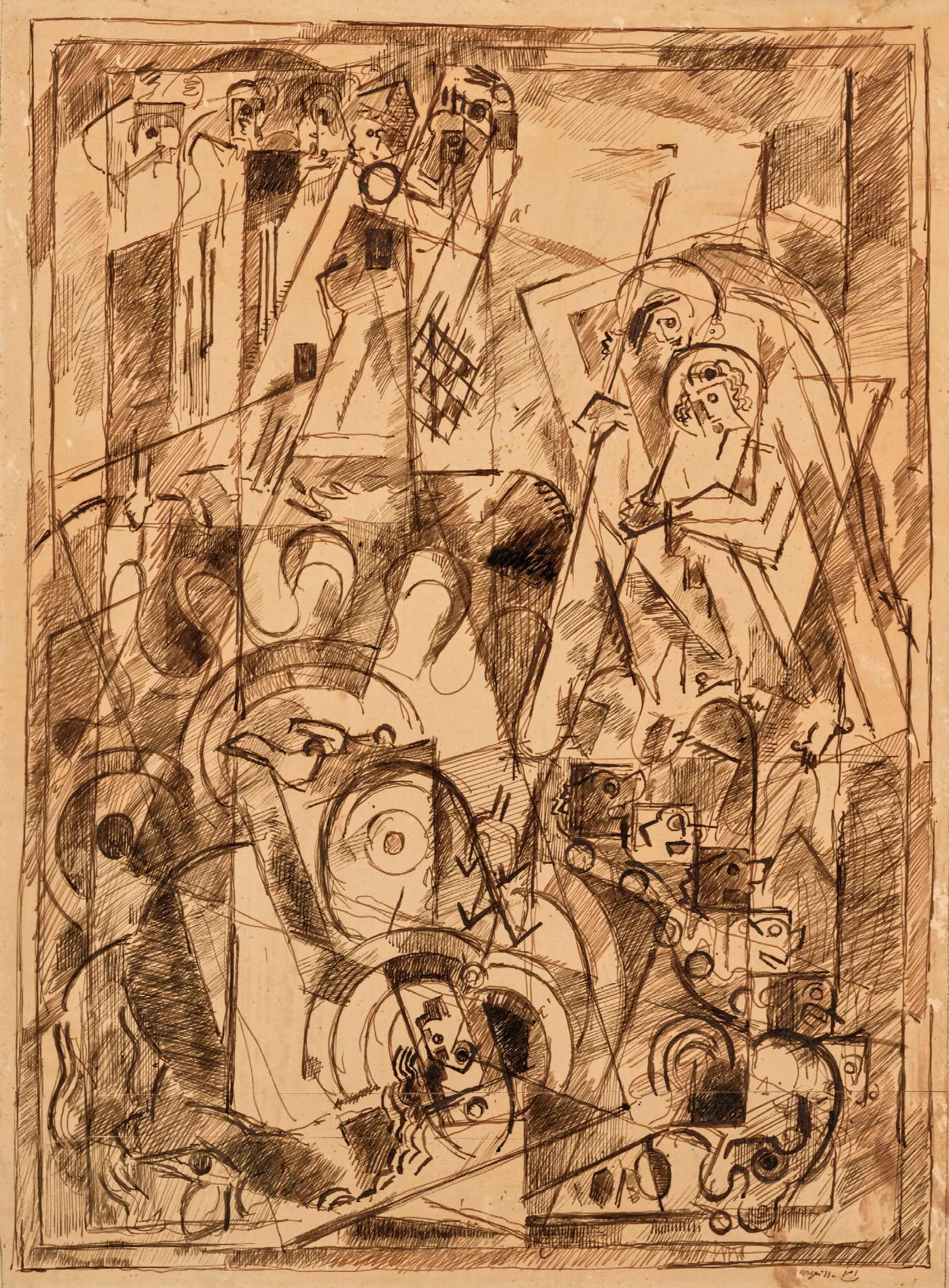 Chute De Babylone Wall Art by Albert Gleizes - Canvas Print