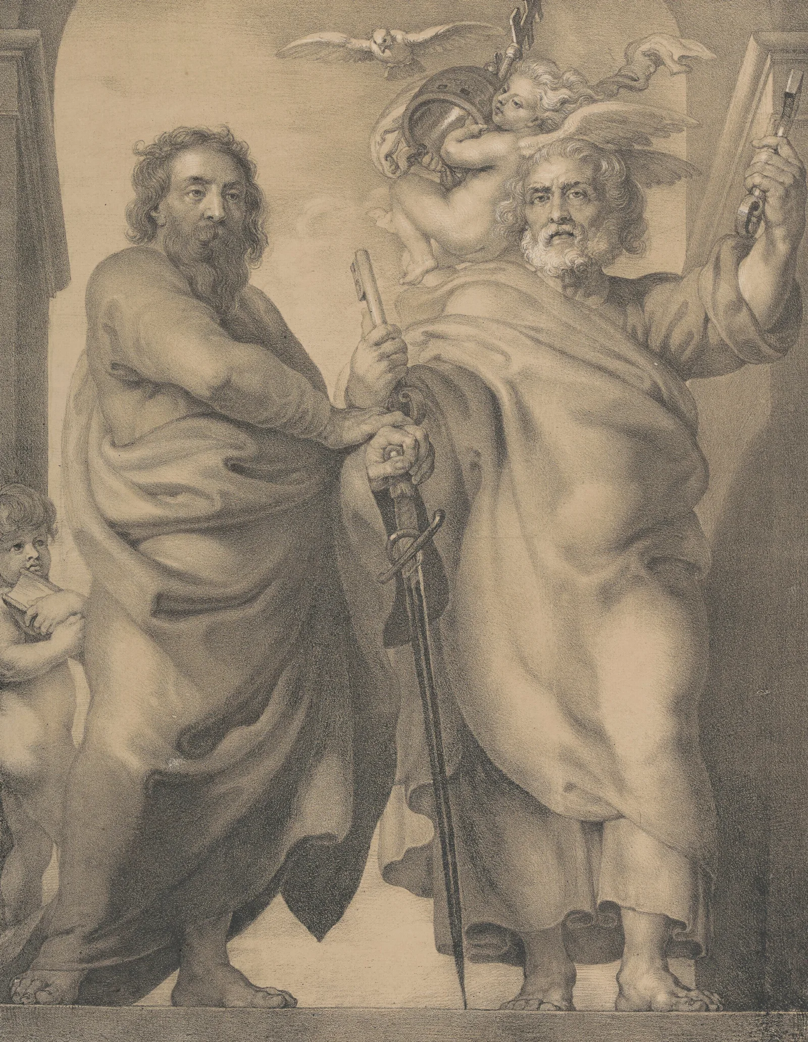 Saints Peter And Paul 2 Wall Art by Peter Paul Rubens - Canvas Print