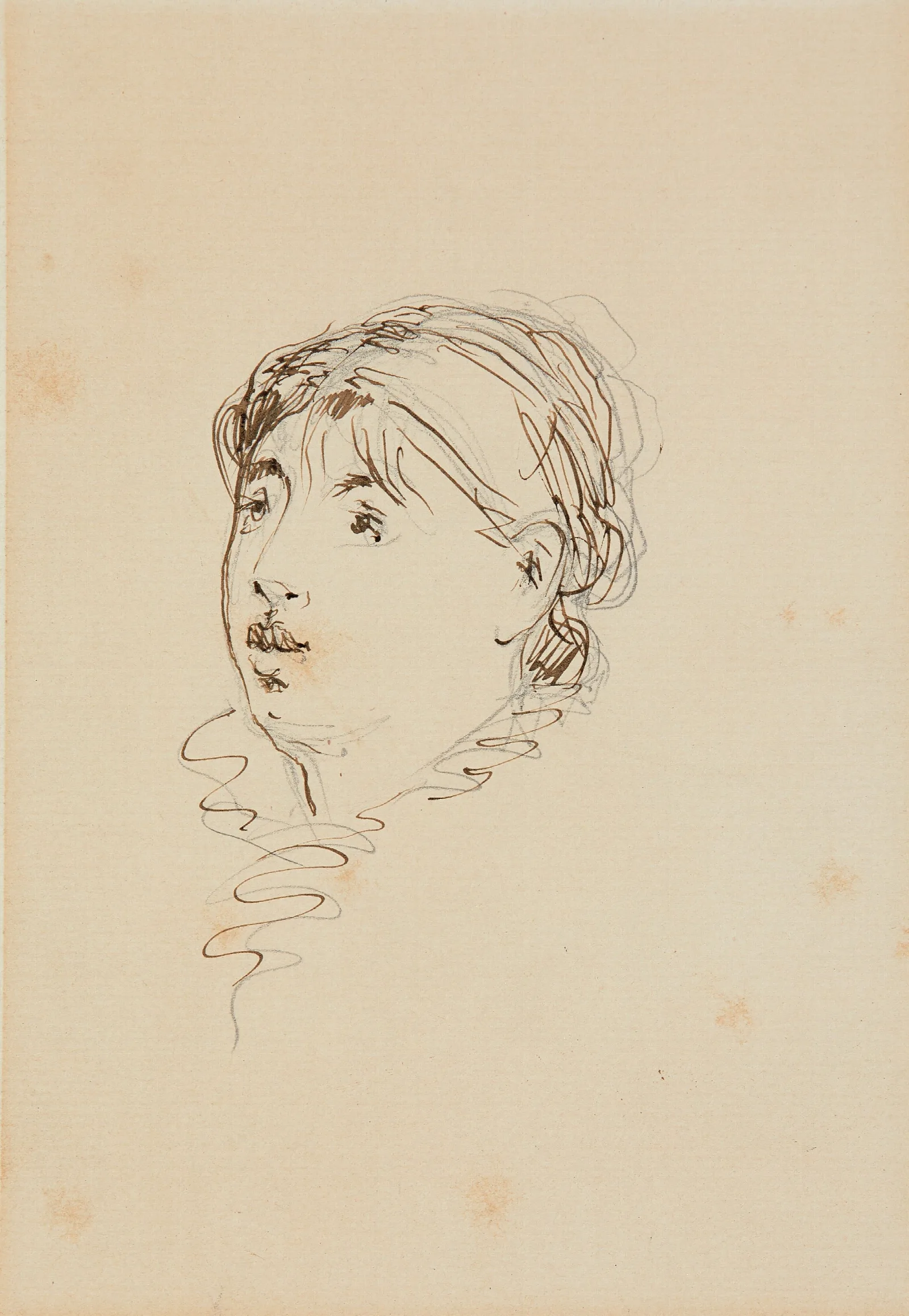 Tete De Marie Colombier Wall Art by Édouard Manet - Canvas Print