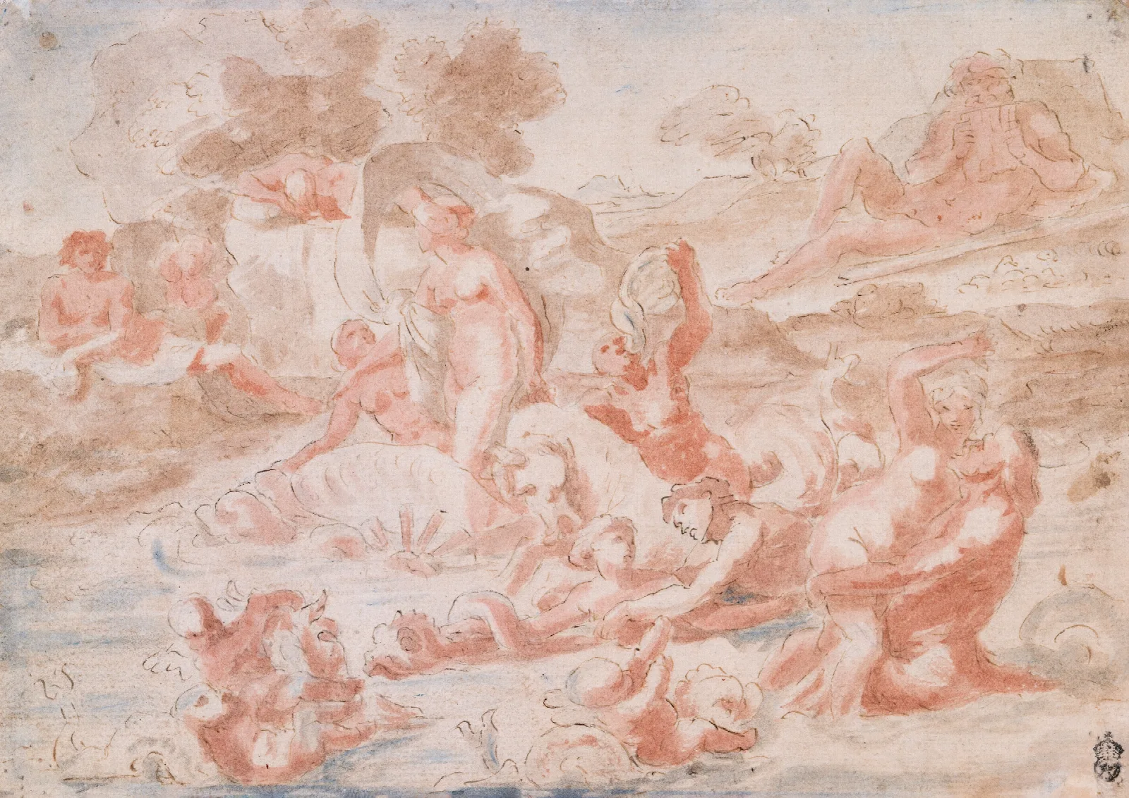 The Marriage Of Acis And Galatea Wall Art by Nicolas Poussin - Canvas Print