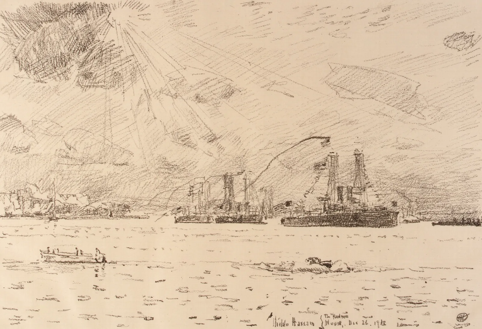 Return Of The Fleet Wall Art by Childe Hassam - Canvas Print