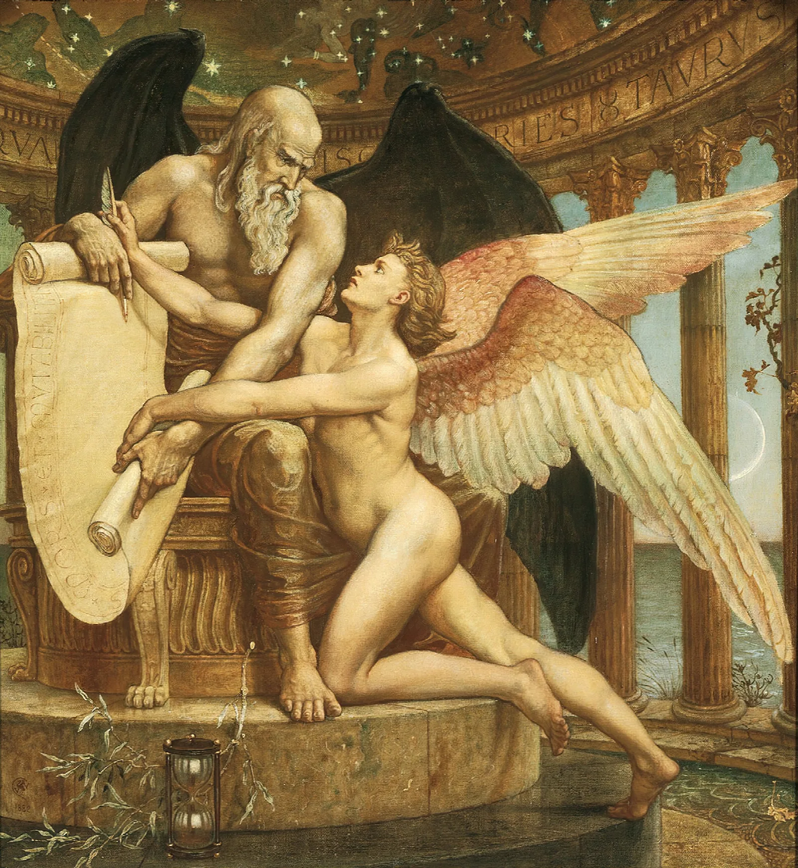 The Roll Of Fate England Wall Art by Walter Crane - Canvas Print