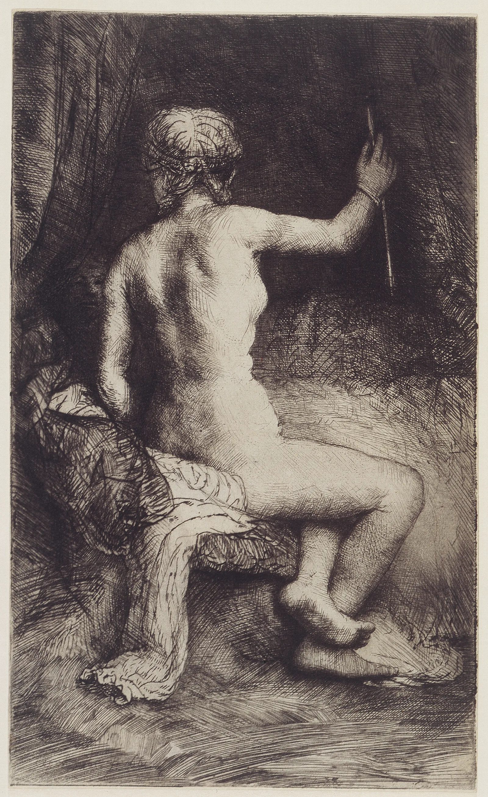 Woman With The Arrow Wall Art by Rembrandt van Rijn - Canvas Print