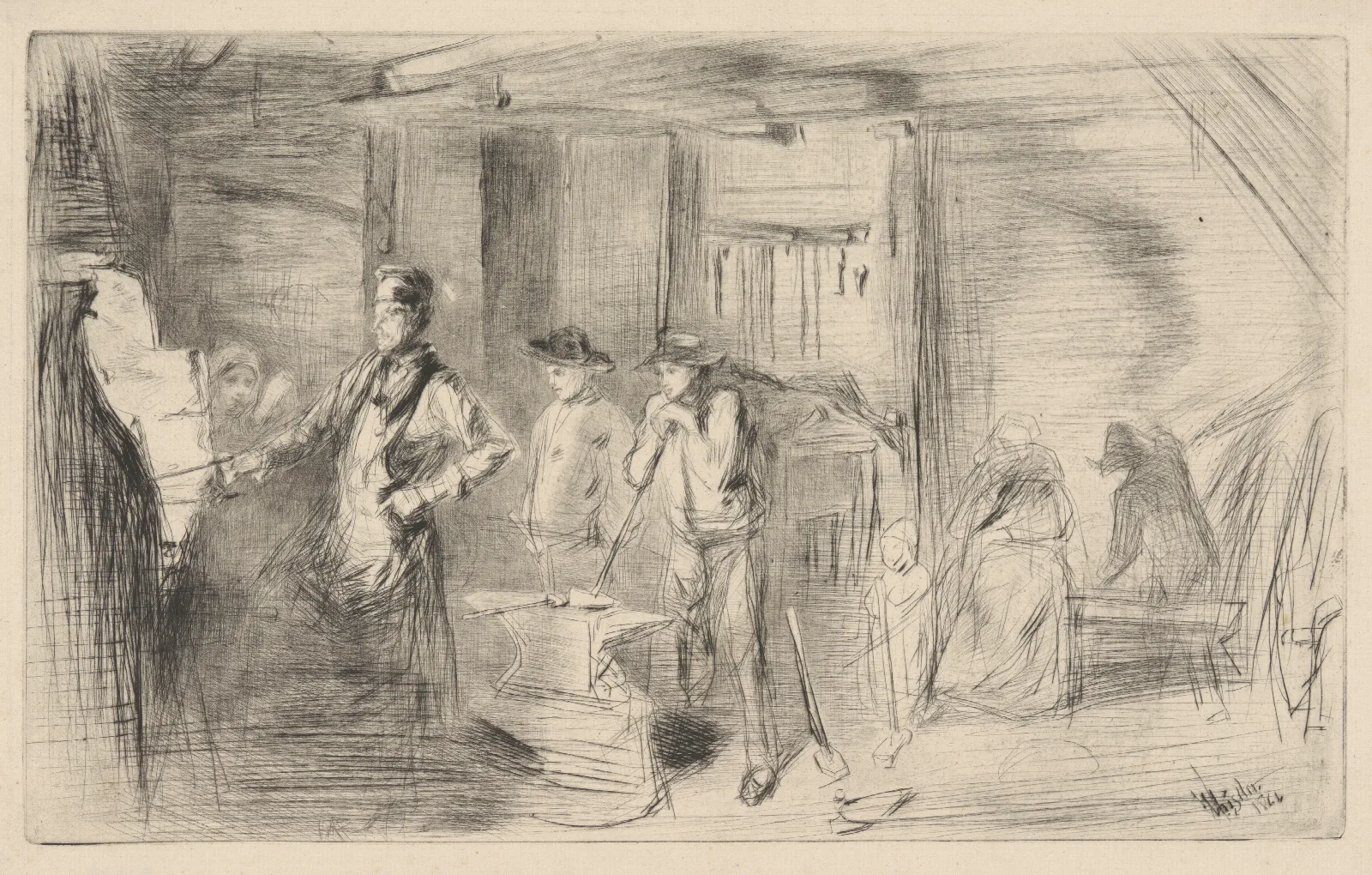 The Forge 2 Wall Art by James Abbott McNeill Whistler - Canvas Print