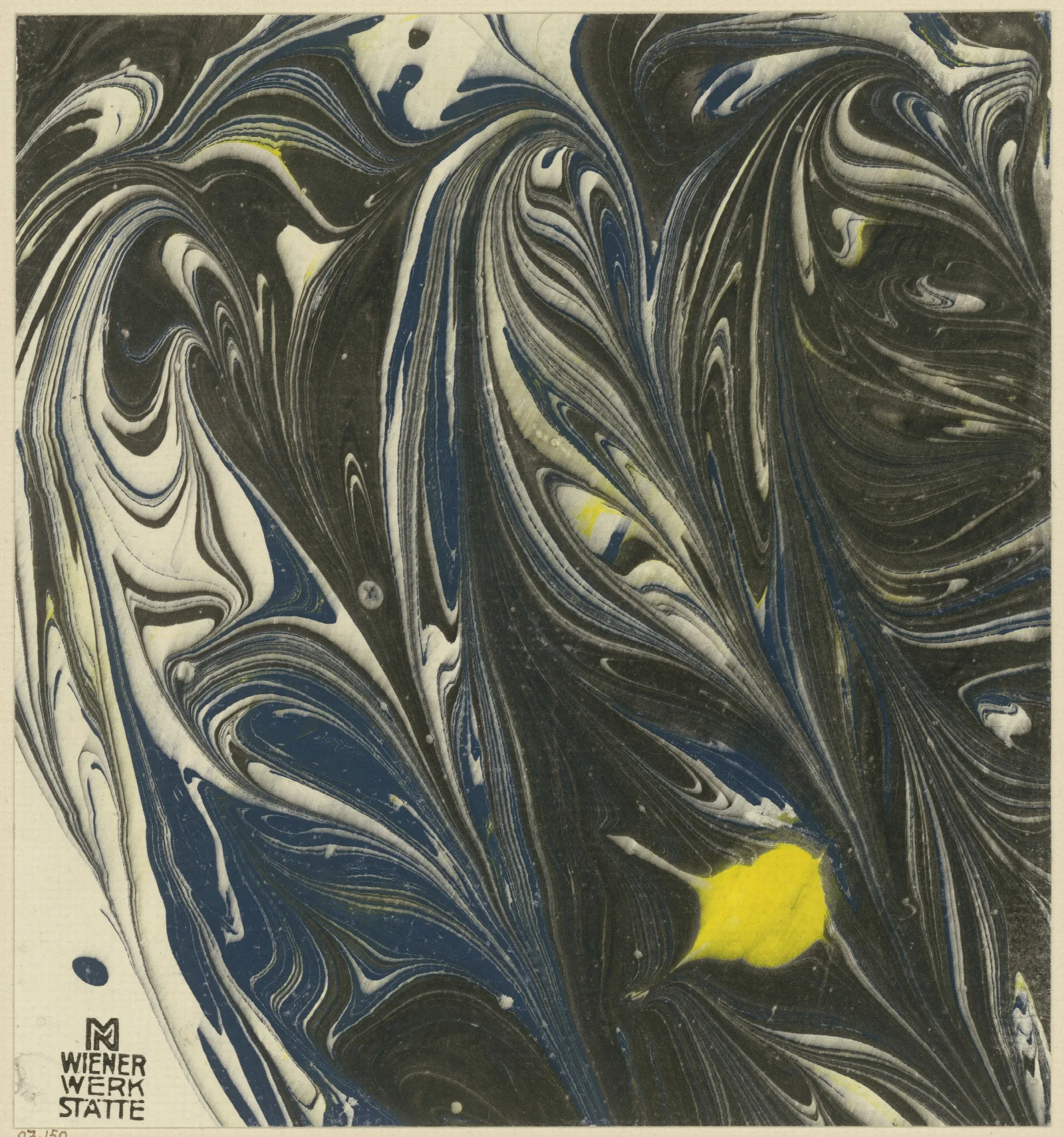 Marmorpapier 57 Wall Art by Koloman Moser - Canvas Print