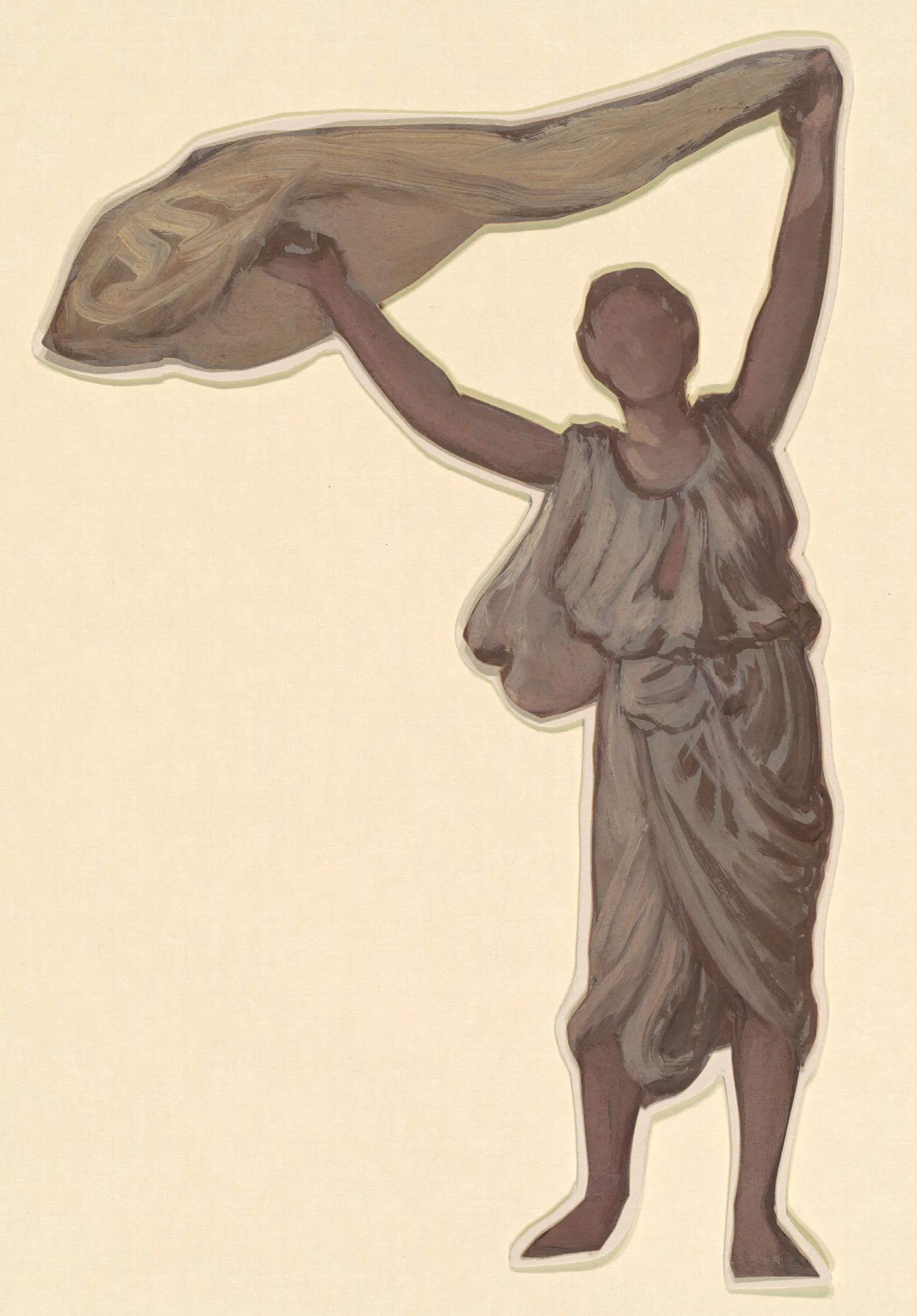 Study For Greek Girls Bathing Iii Wall Art by Elihu Vedder - Canvas Print