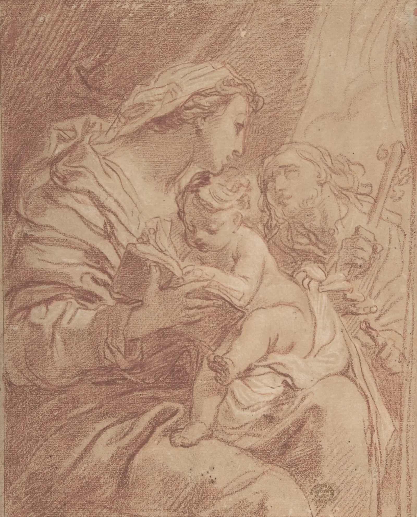 The Holy Family 54 Wall Art by Gaetano Gandolfi - Canvas Print