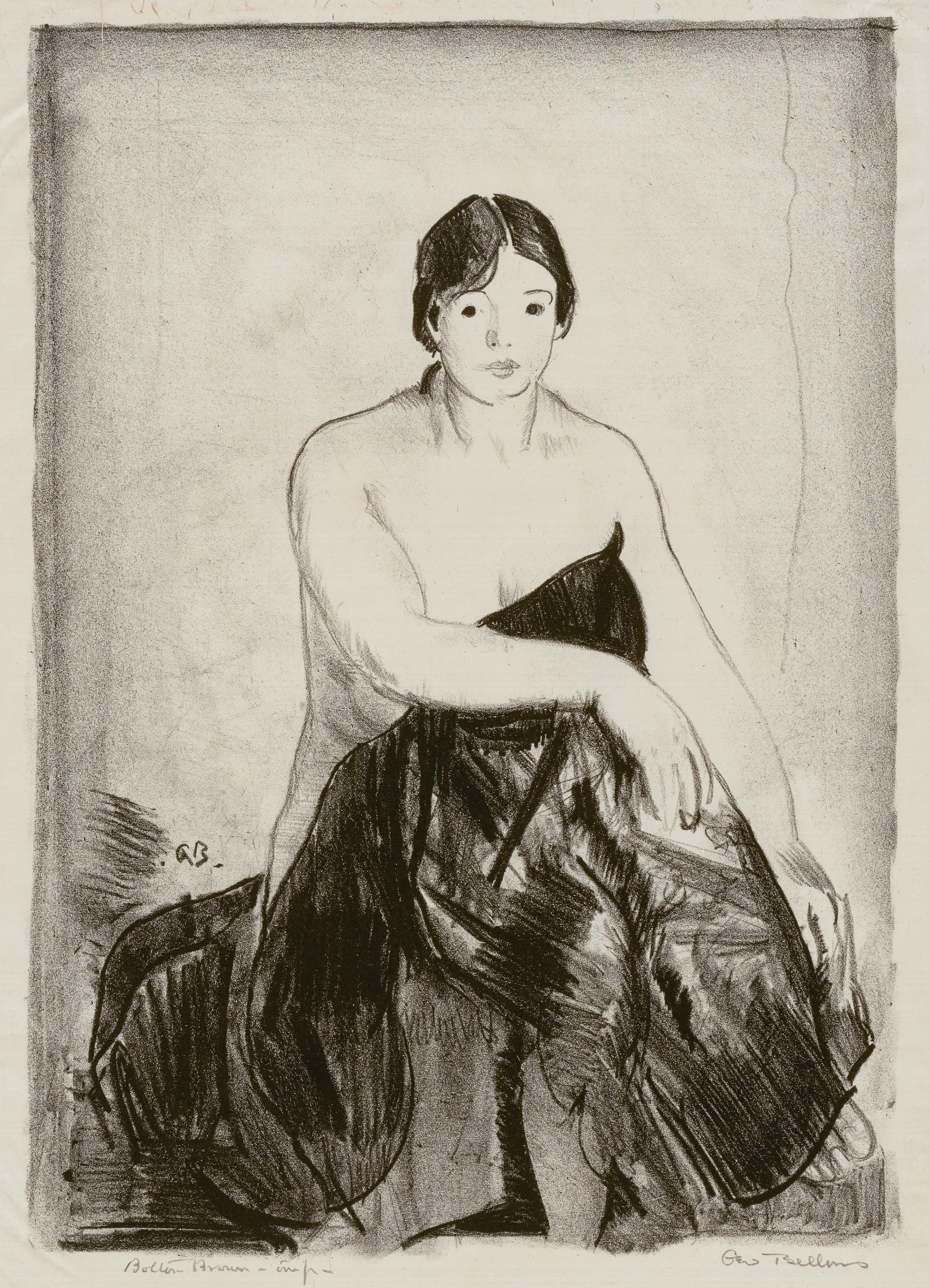 The Model 4 Wall Art by George Wesley Bellows - Canvas Print