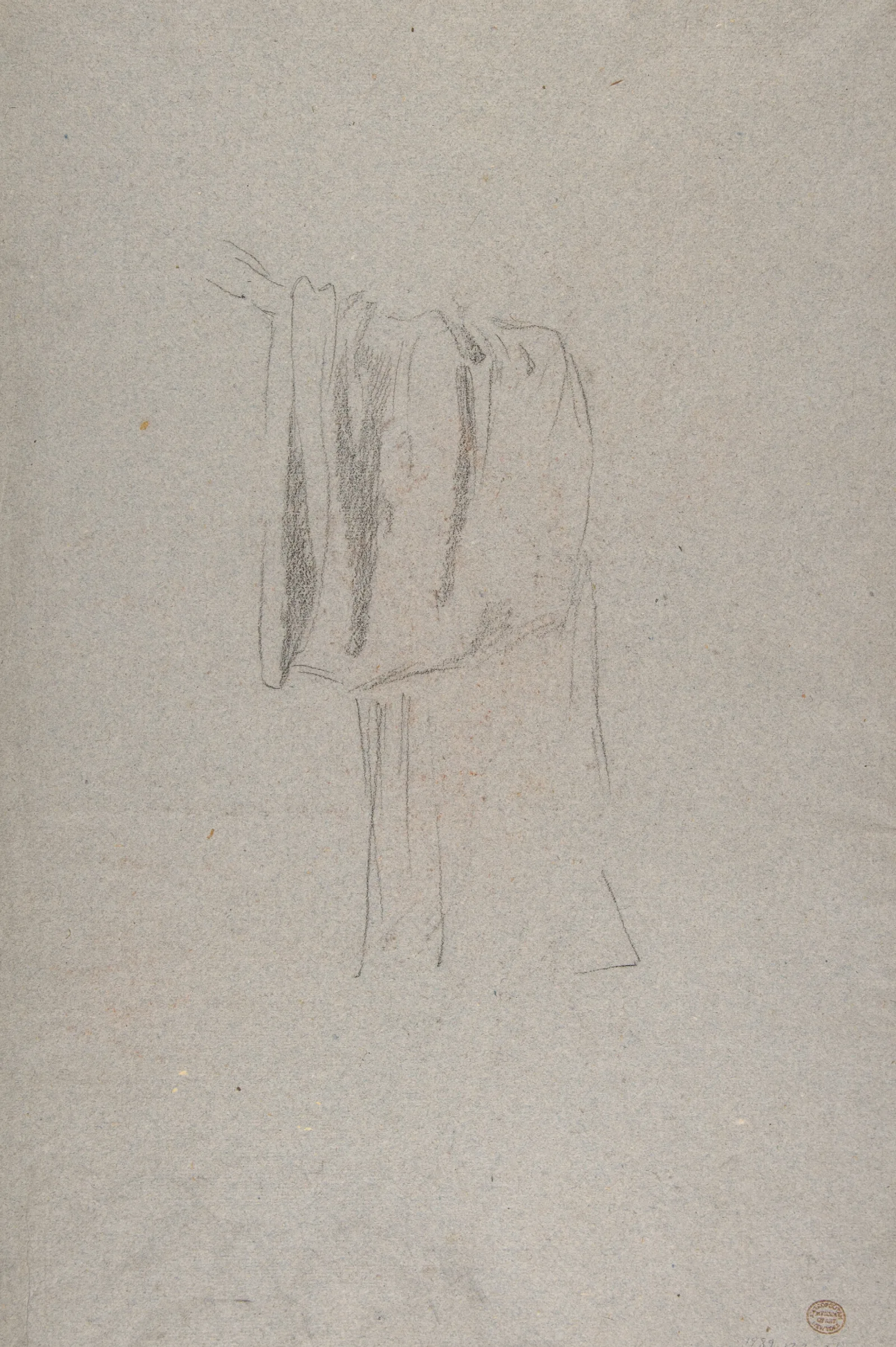 Sleeve Of A Cleric Studies For Wall Paintings In The Chapel Of Saint Remi Sainte Clotilde Paris 1858 Wall Art by Isidore Pils - Canvas Print