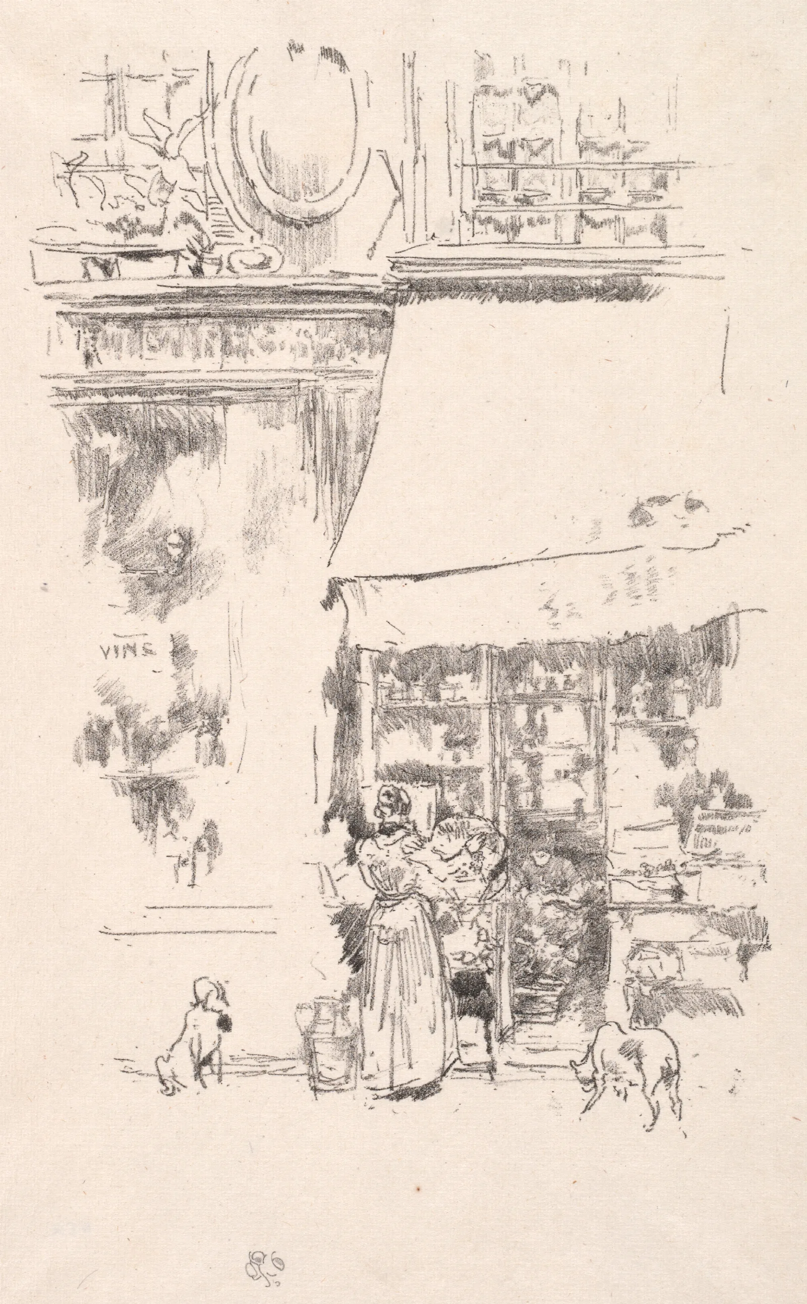 La Frutiere De La Rue De Grenelle Wall Art by James Abbott McNeill Whistler - Canvas Print
