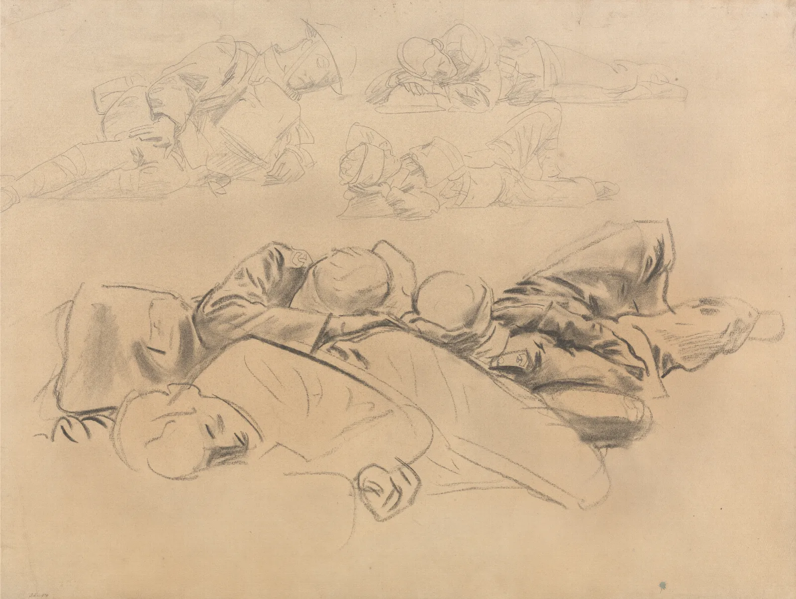 Study For Gassed Soldiers Wall Art by John Singer Sargent - Canvas Print
