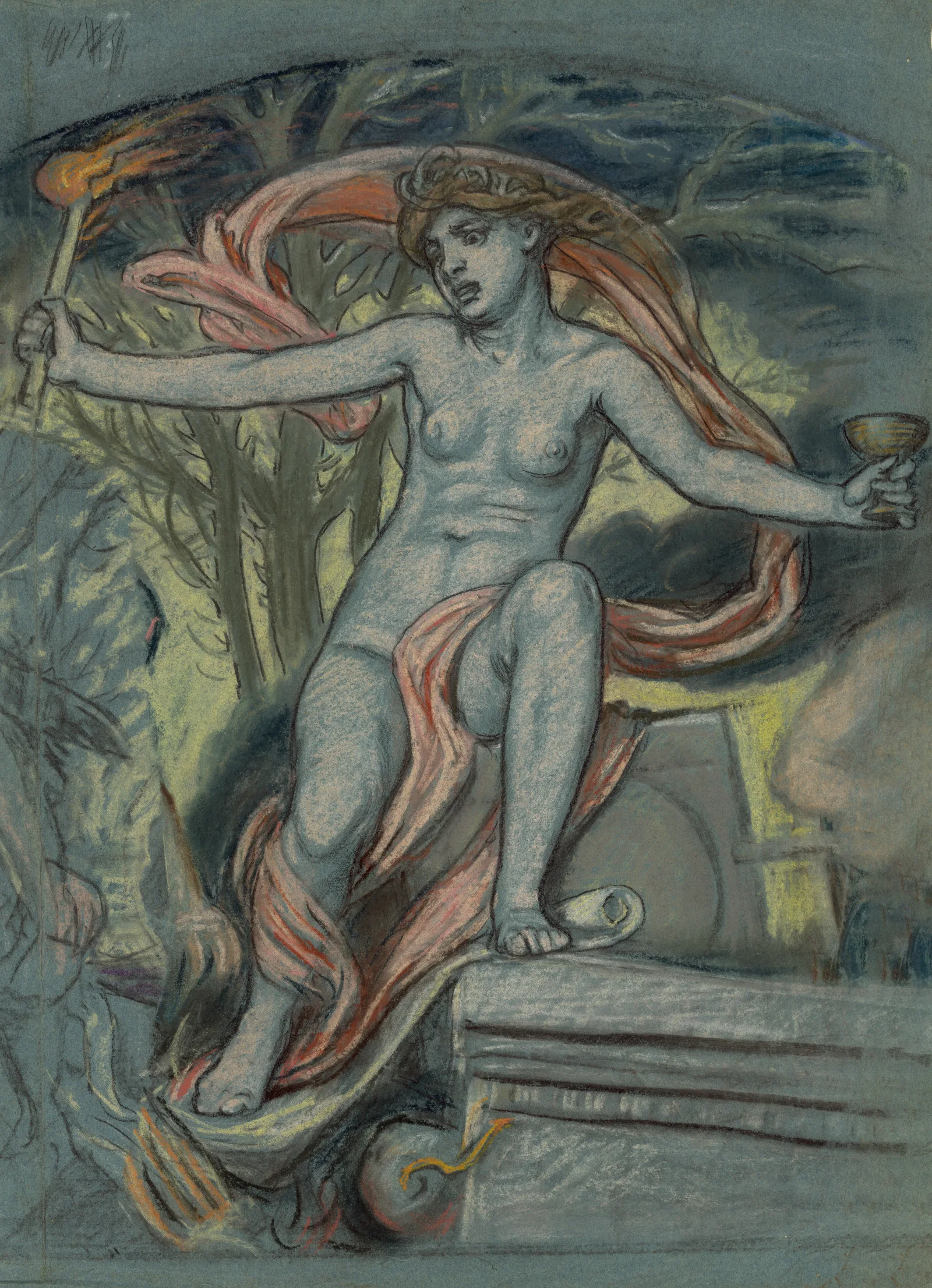 Anarchy 2 Wall Art by Elihu Vedder - Canvas Print