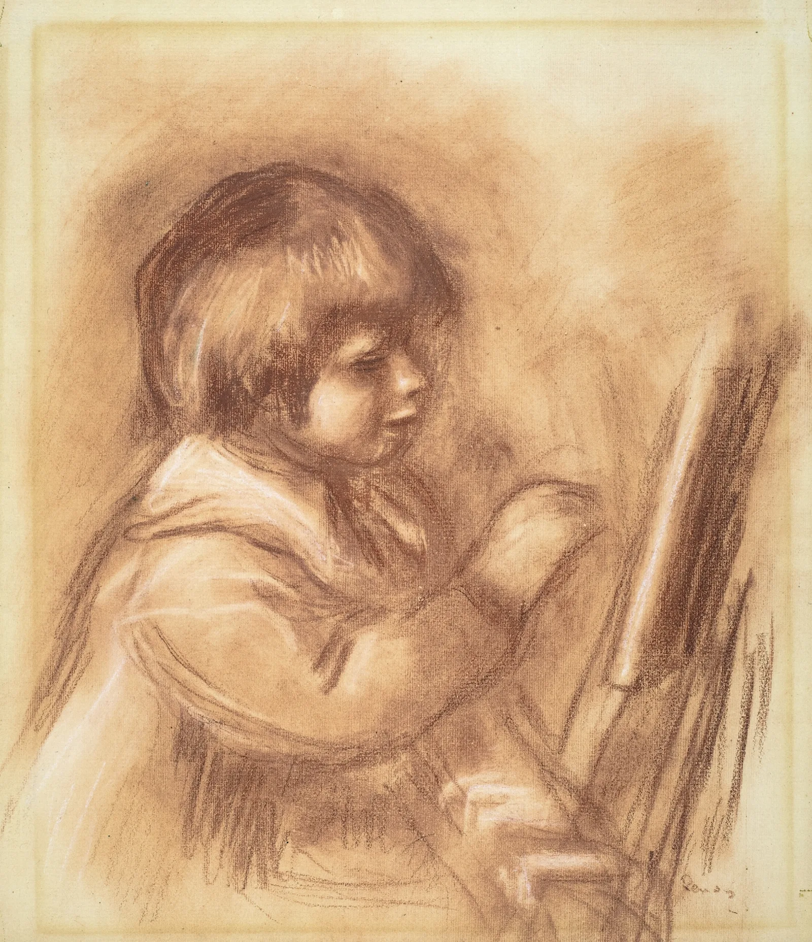 The Artists Son Claude Or Coco Wall Art by Pierre-Auguste Renoir - Canvas Print