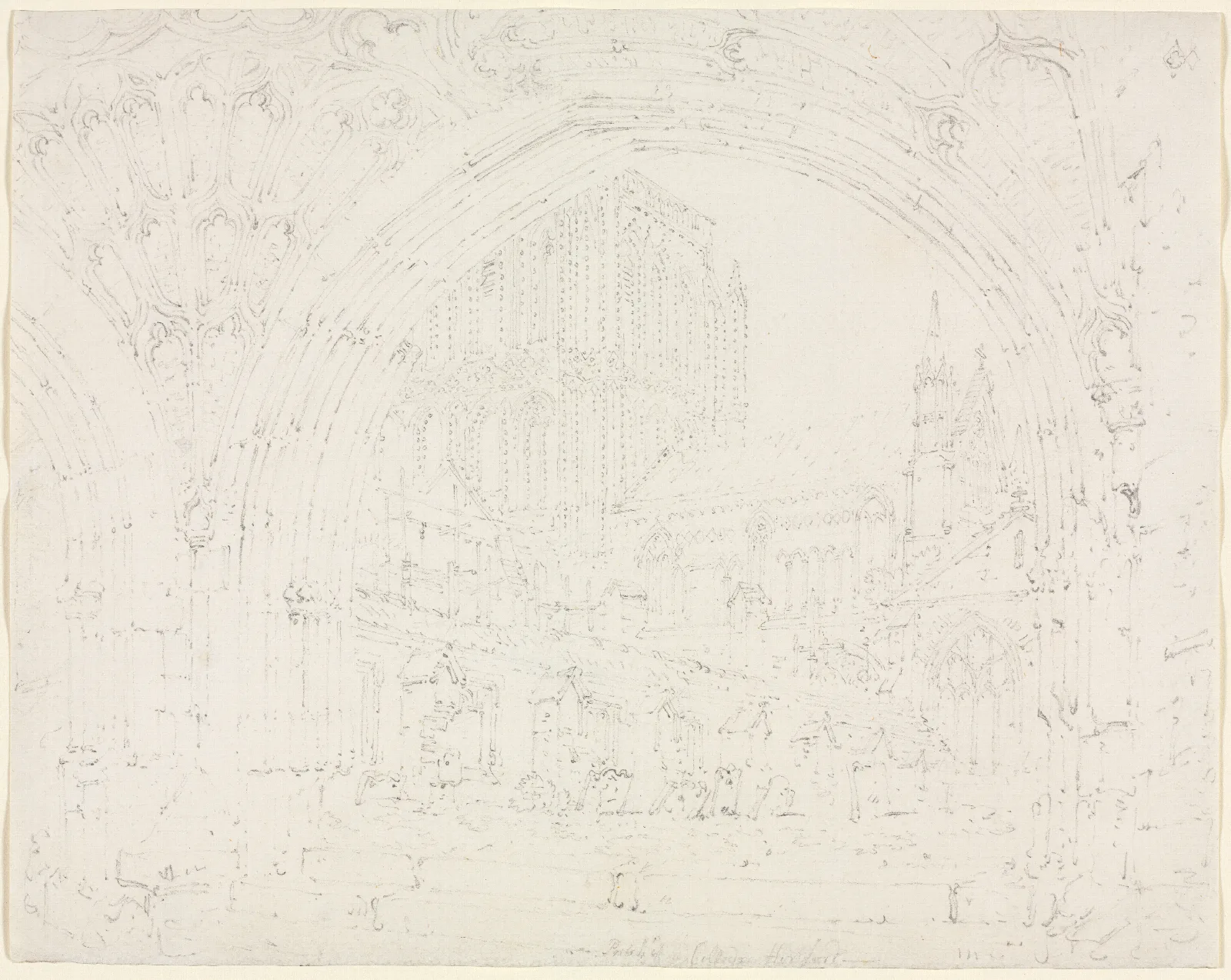 Hereford Cathedral Wall Art by Joseph Mallord William Turner - Canvas Print