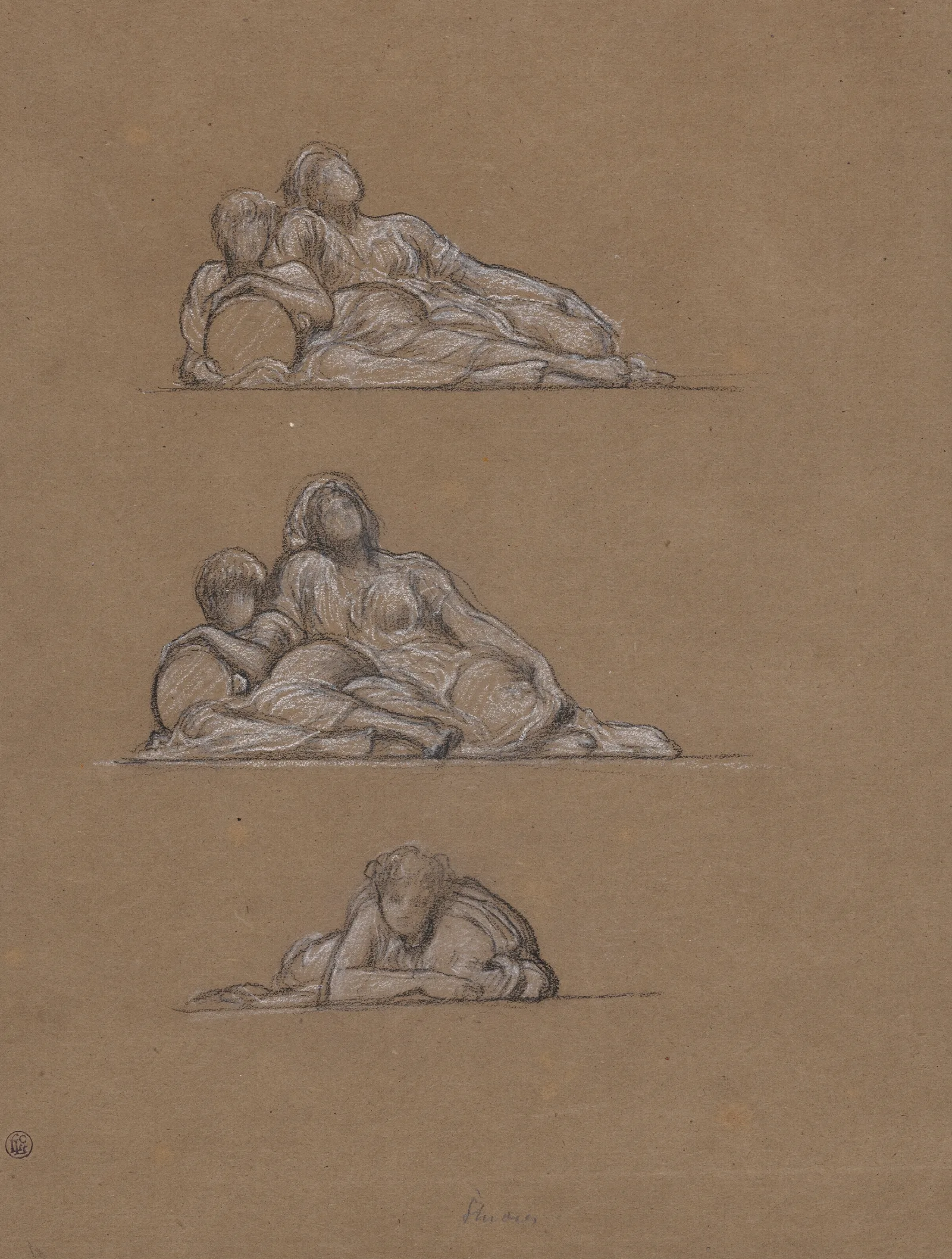 Three Figure Studies For The Dance Wall Art by Frederic Leighton - Canvas Print