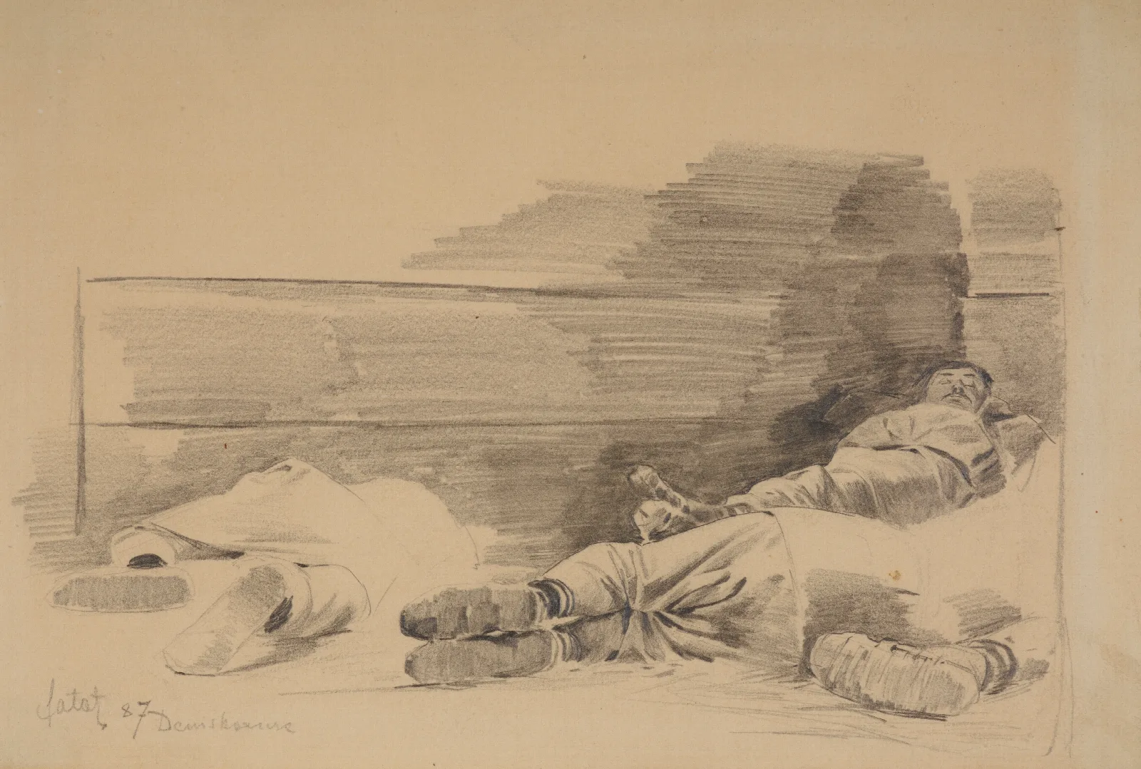 Sleeping Poleshuks Wall Art by Julian Falat - Canvas Print