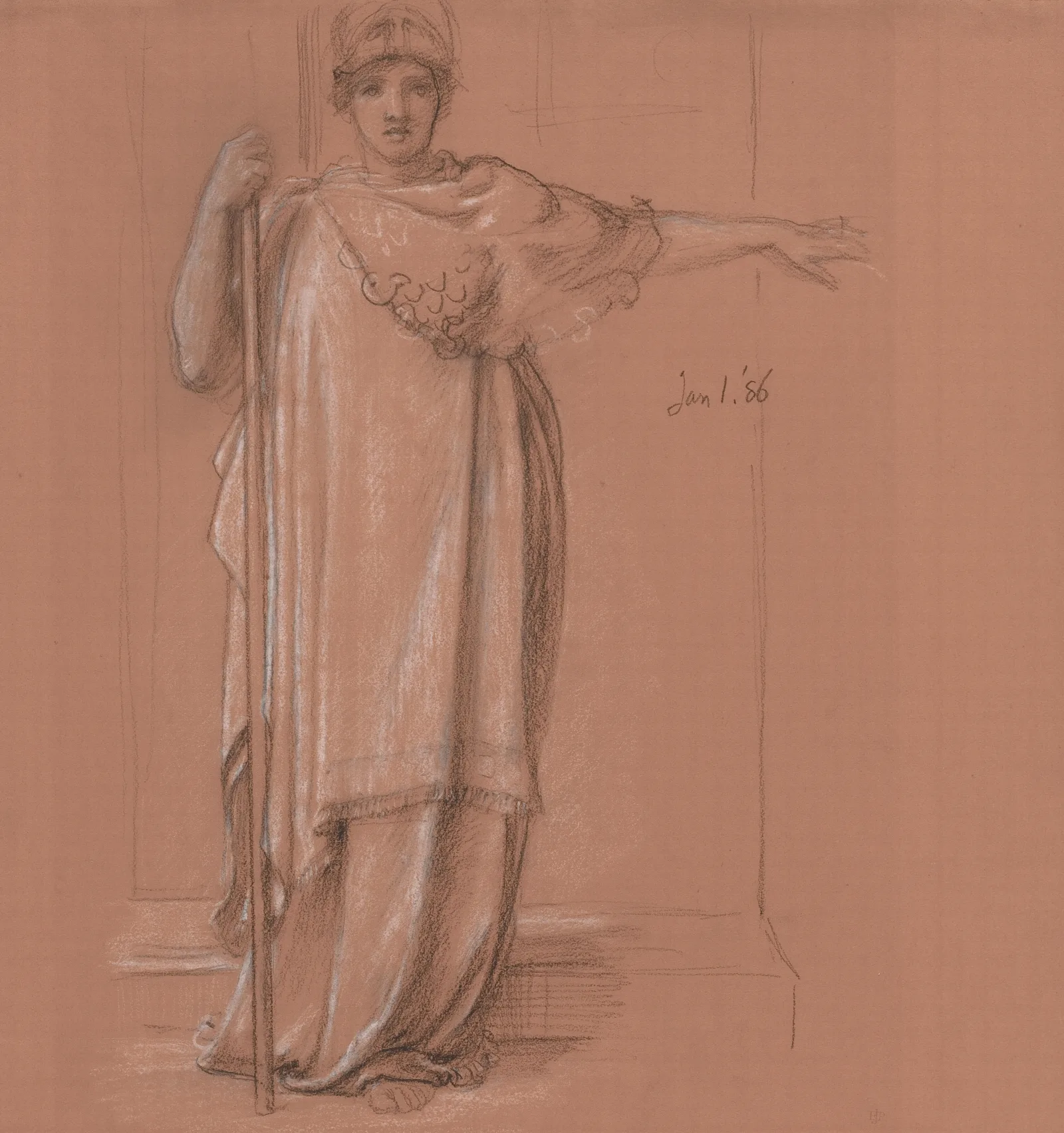 Minerva 5 Wall Art by Edward John Poynter - Canvas Print