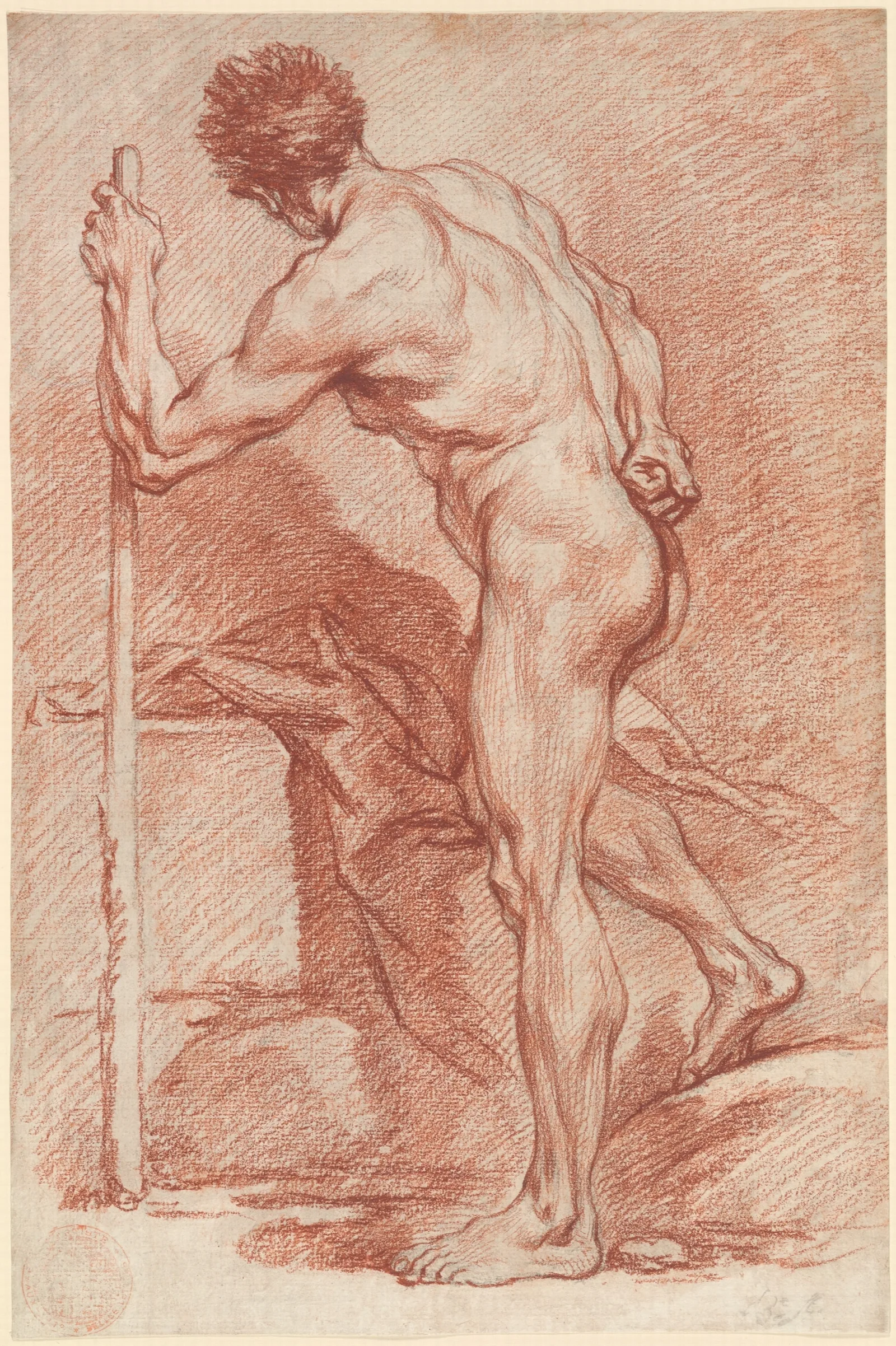 Male Nude 28 Wall Art by François Boucher - Canvas Print