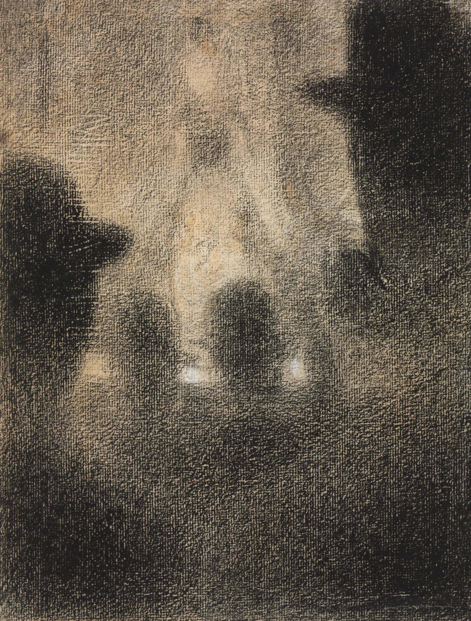At The Concert Parisien Wall Art by Georges Seurat - Canvas Print