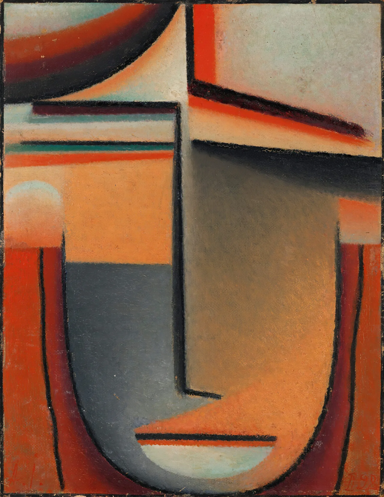 Abstract Head Tragic Wall Art by Alexej von Jawlensky - Canvas Print