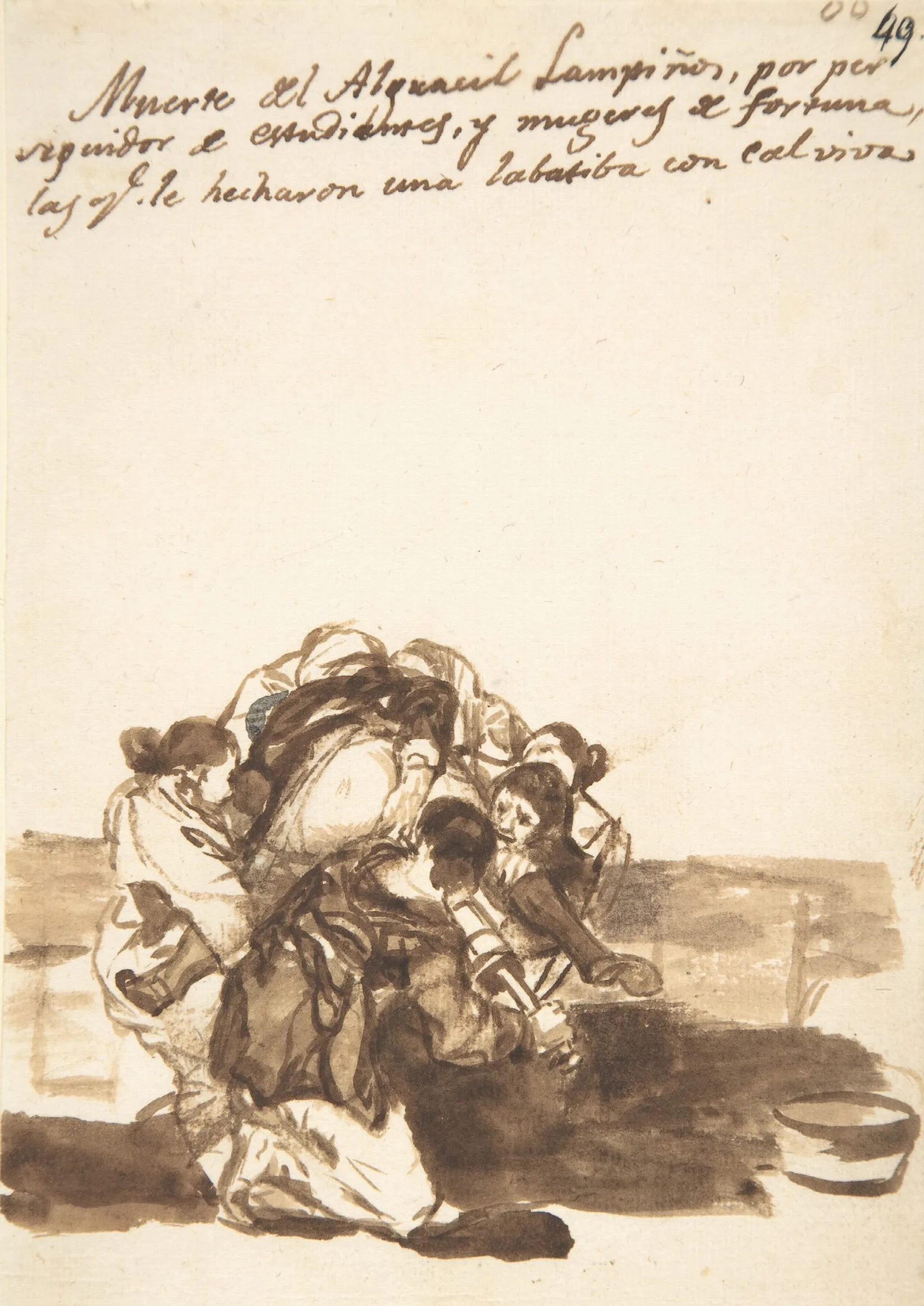 Revenge On Constable Lampinos Wall Art by Francisco de Goya - Canvas Print