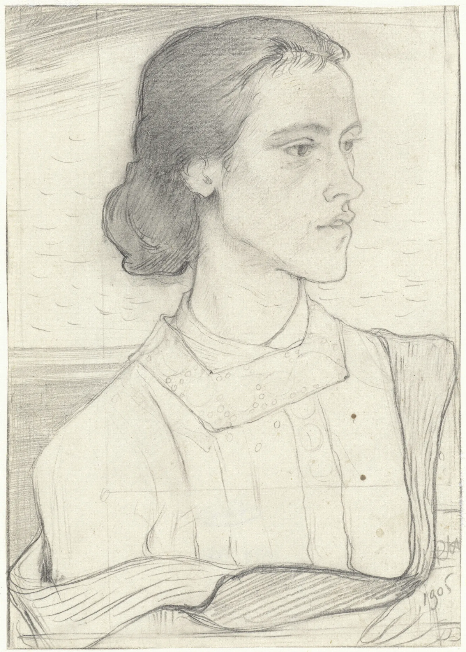 Portret Van Kootje Martinet Wall Art by Richard Nicolaüs Roland Holst - Canvas Print