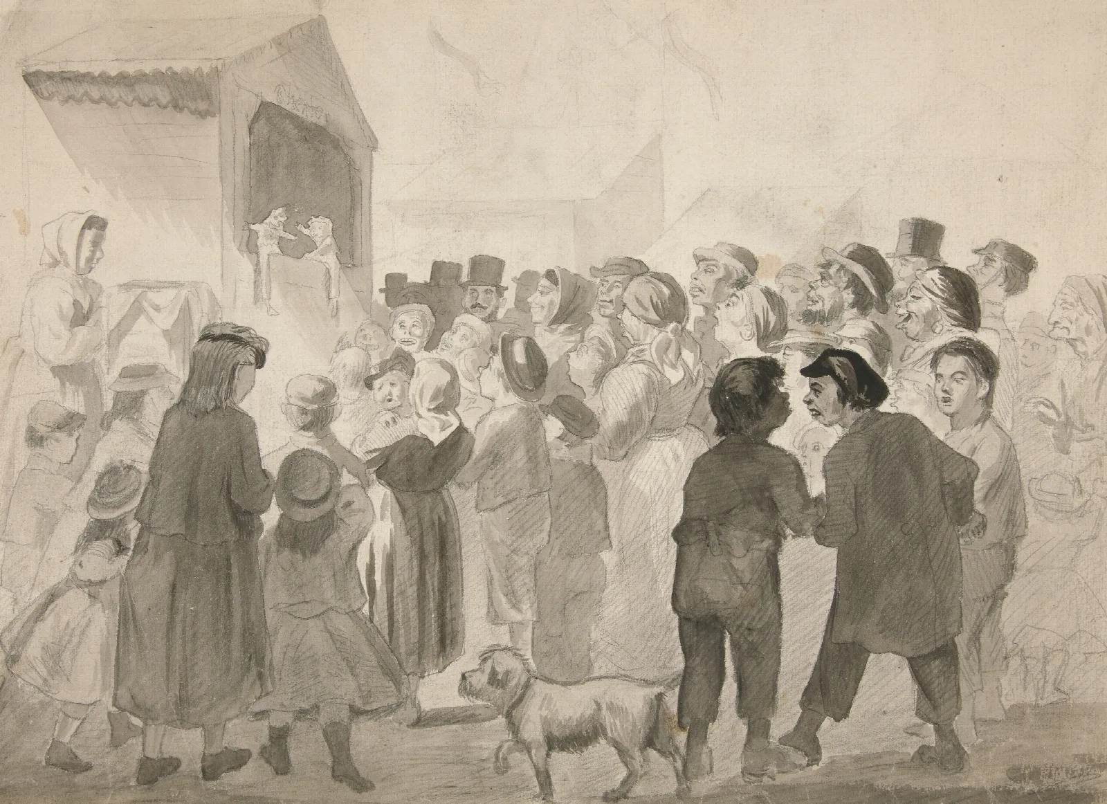 Crowd Scene Wall Art by Edwin Austin Abbey - Canvas Print
