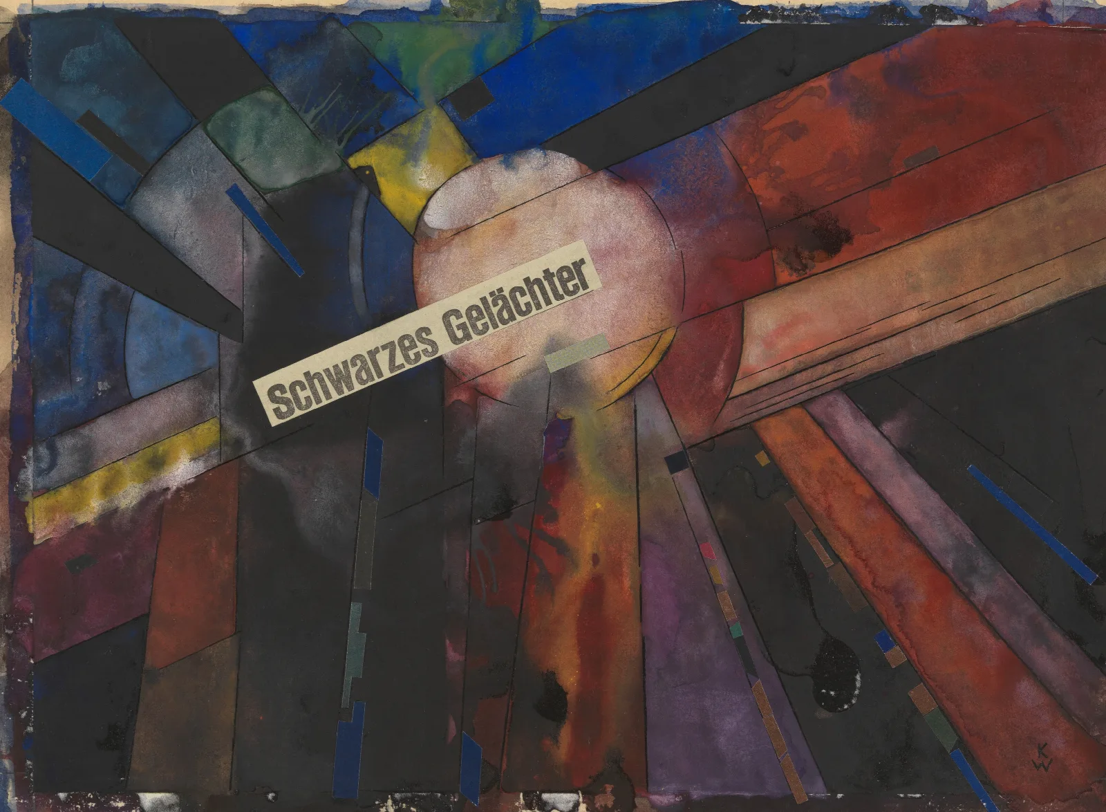 Schwarzes Gelachter Wall Art by Karl Wiener - Canvas Print