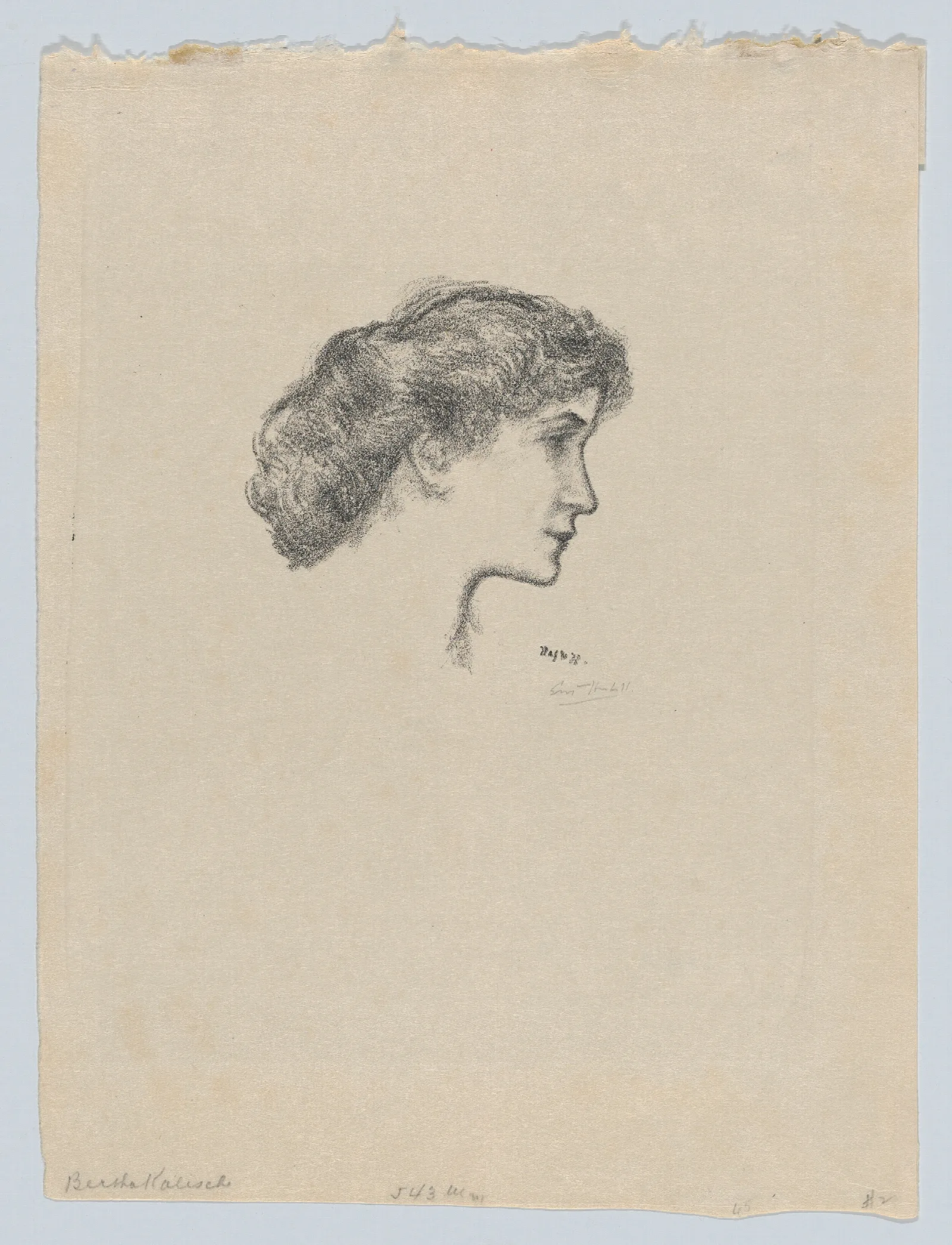 Bertha Kalis Study For Poster by Ernest Haskell - Canvas Print