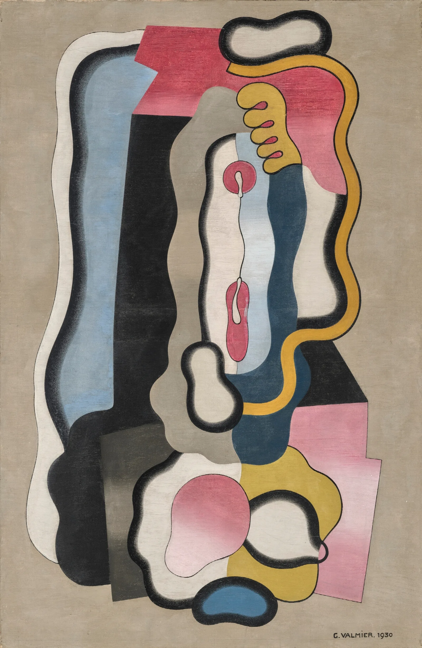 Figure 7 Wall Art by Georges Valmier - Canvas Print
